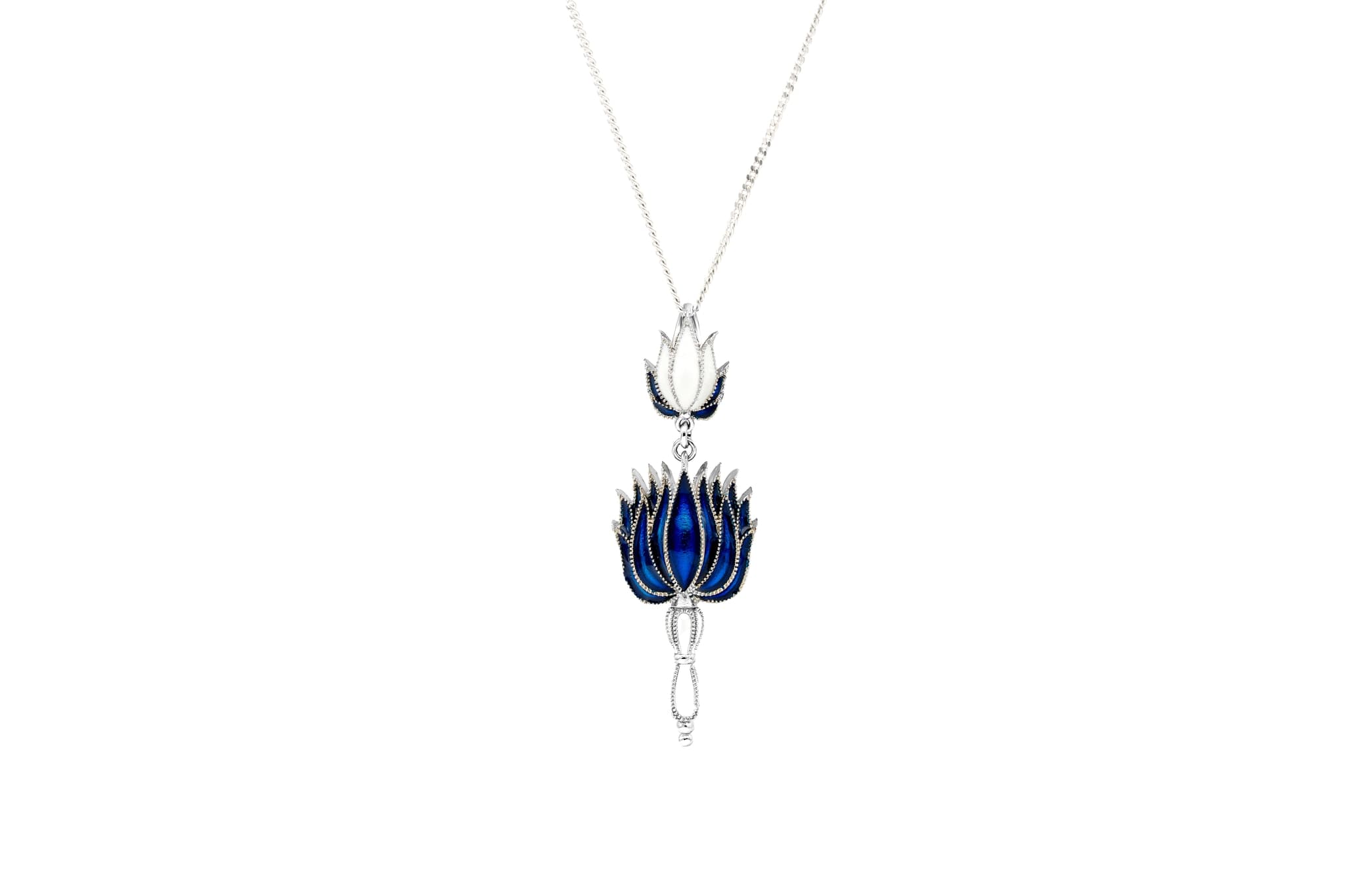 LOTUS FLOWER PENDANT SET