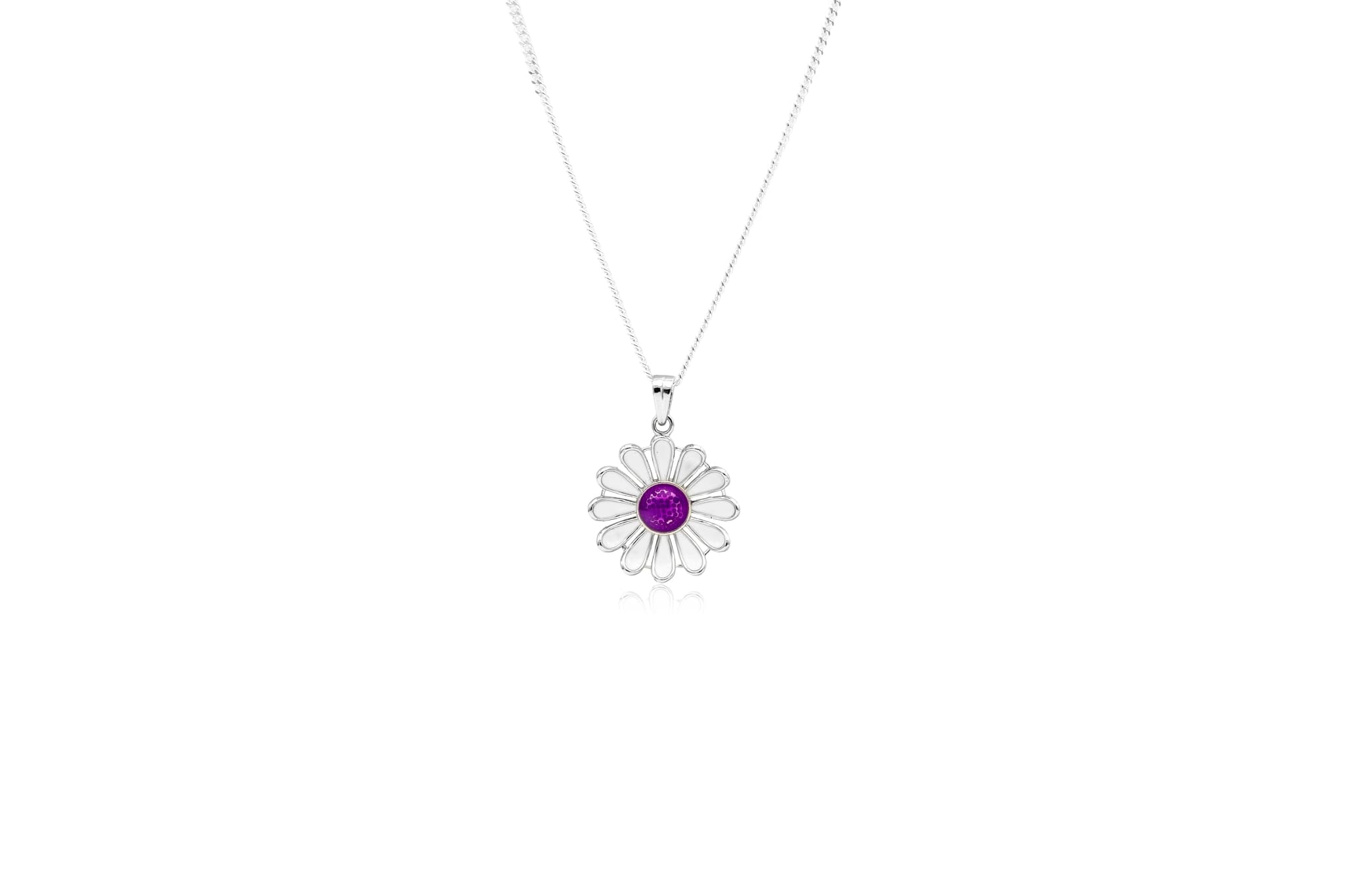 BEAUTIFUL DAISY SILVER PENDANT SET