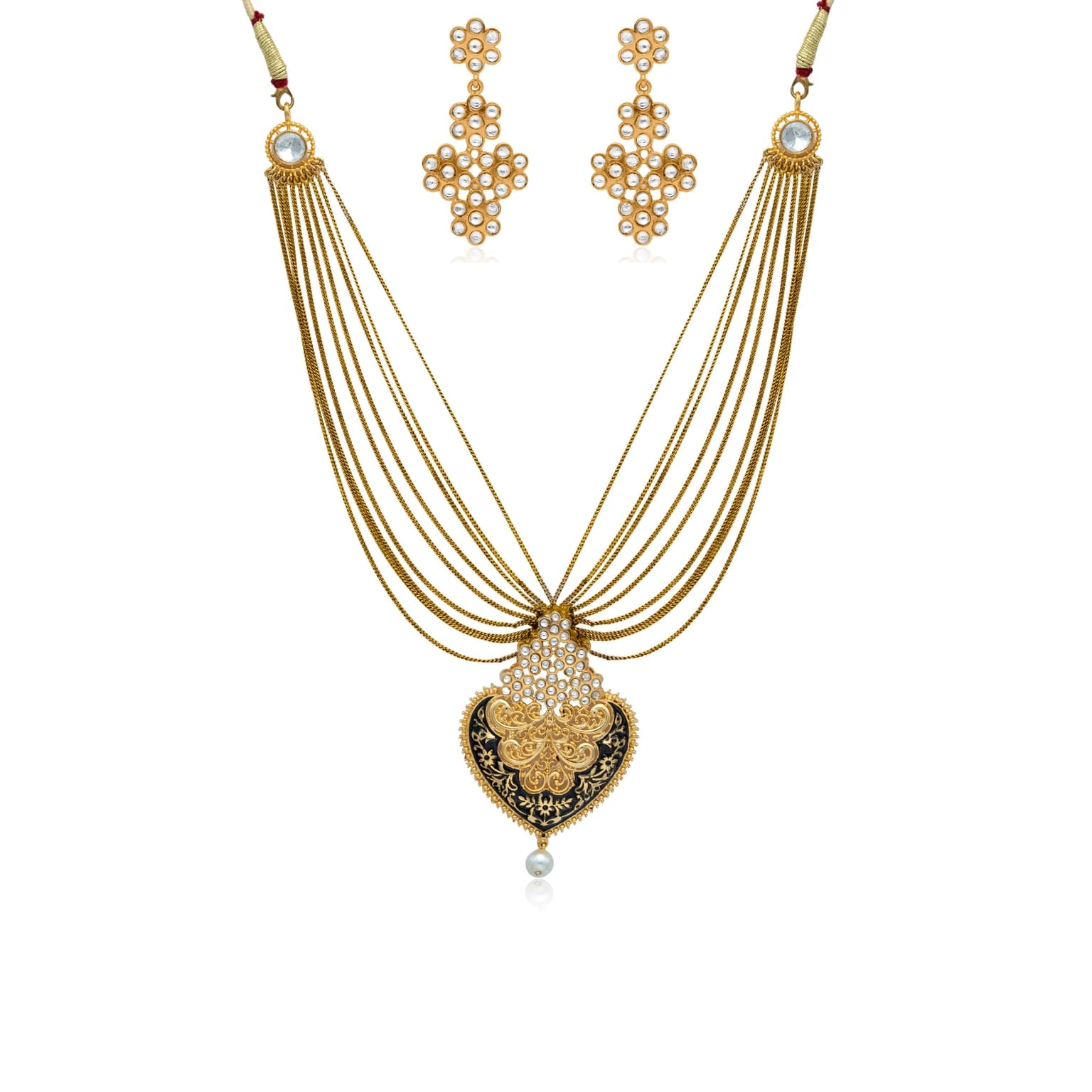 HERITAGE DRAPE GOLD NECKLACE SET