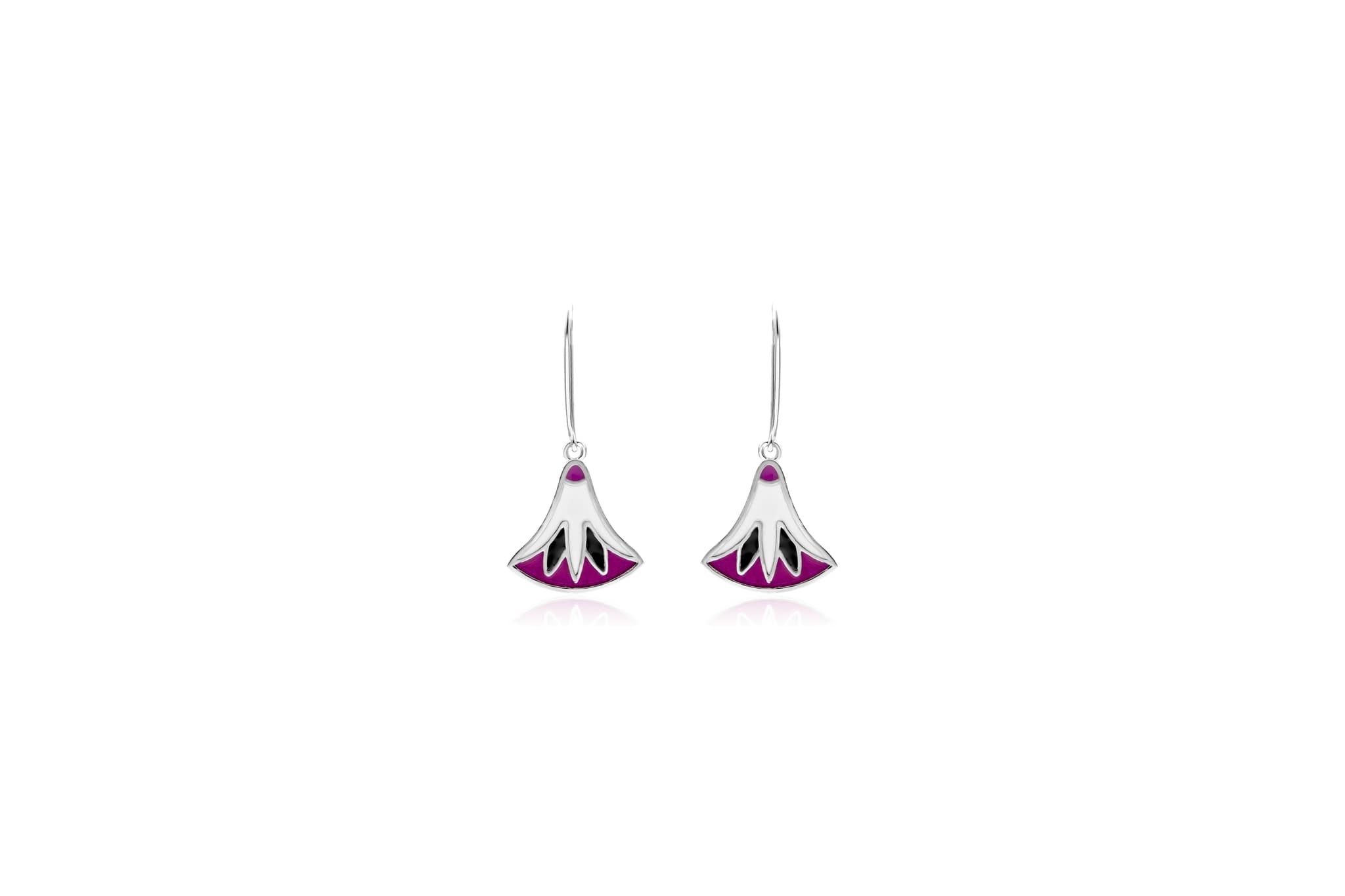 PETAL CROWN SILVER EARRINGS