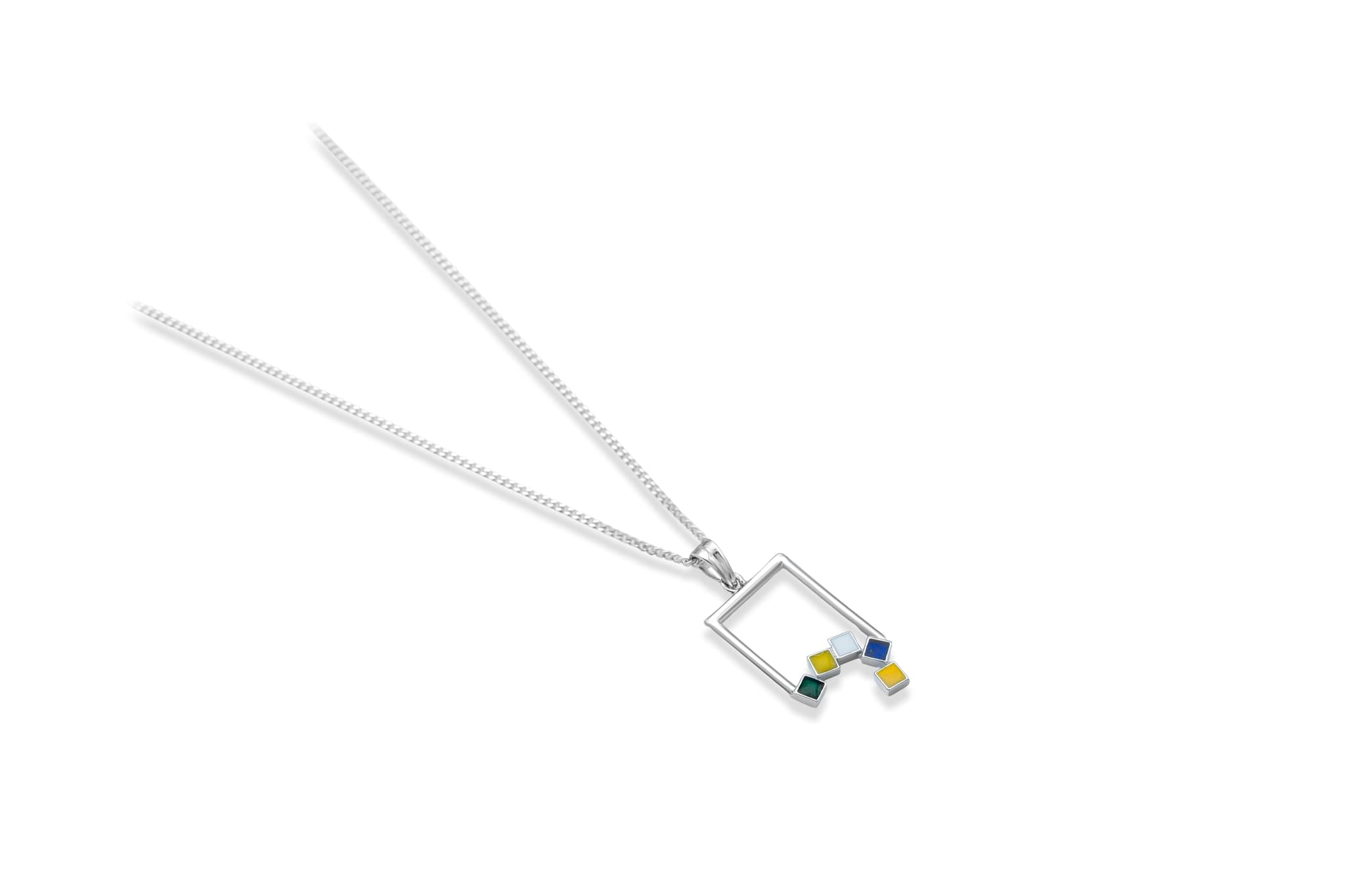 COLOR DROP SILVER PENDANT