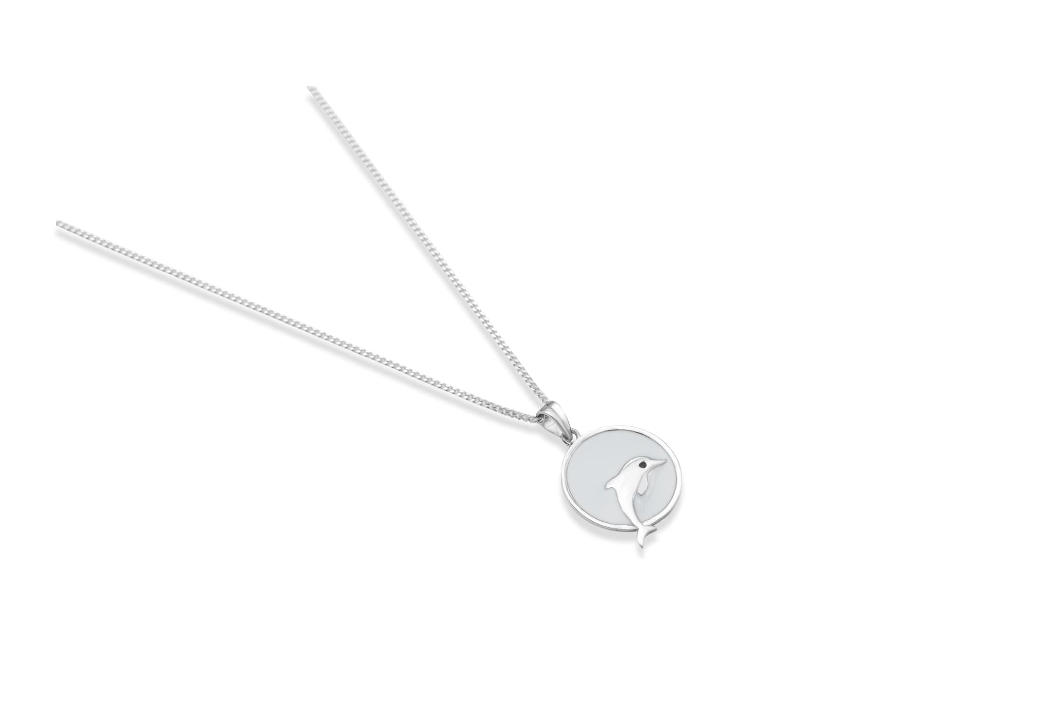 ENCHANTED DOLPHIN SILVER PENDANT