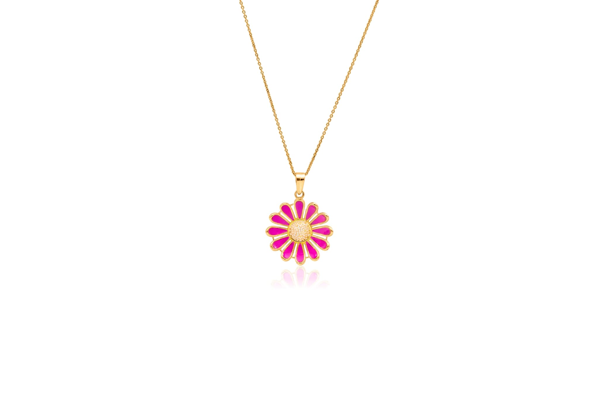 BEAUTIFUL DAISY SILVER PENDANT SET
