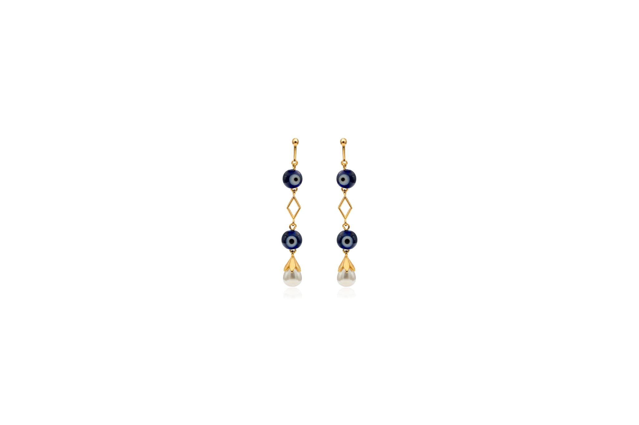EVIL EYE WARD SILVER EARRINGS