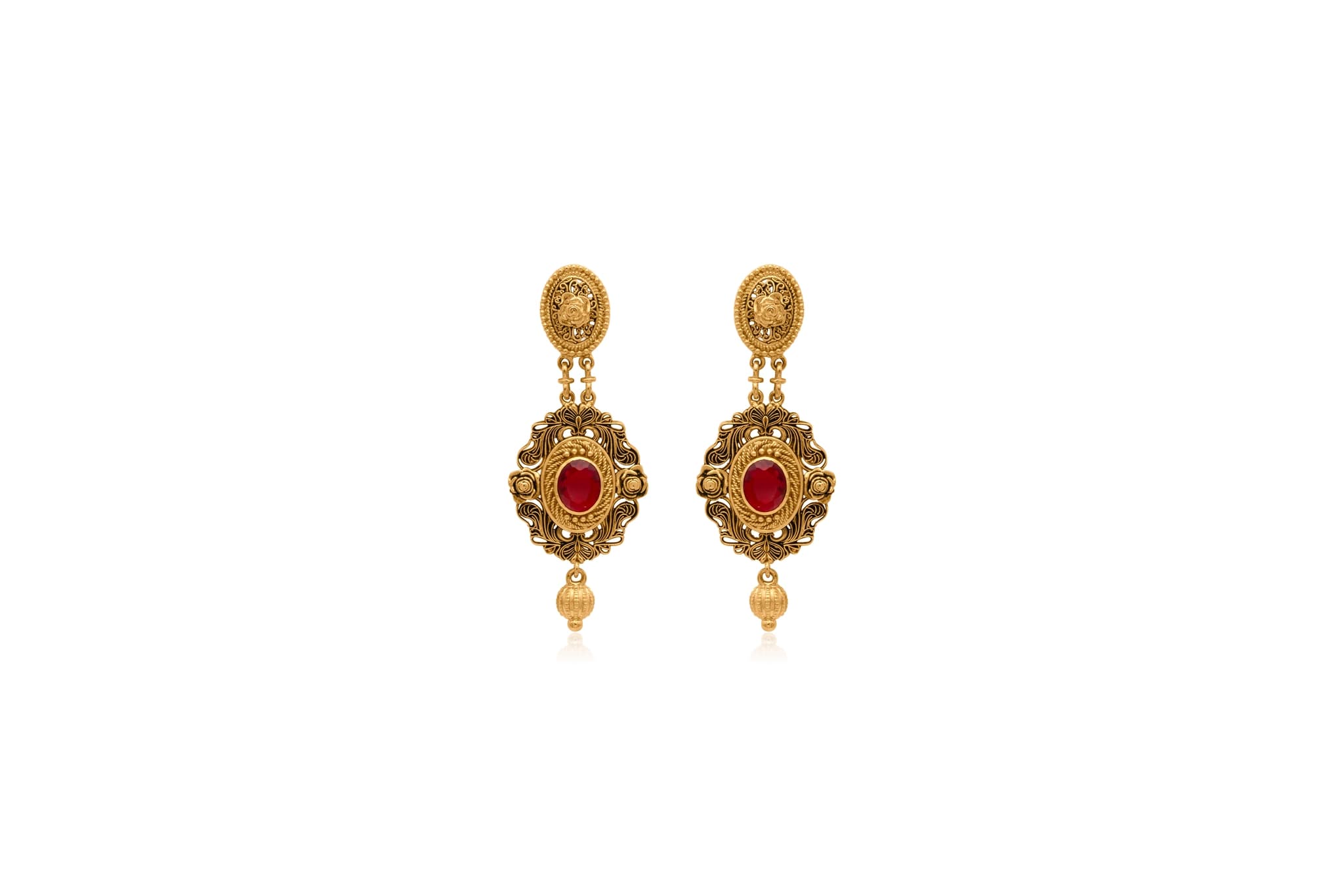 REGAL AURA 22K GOLD NECKLACE SET