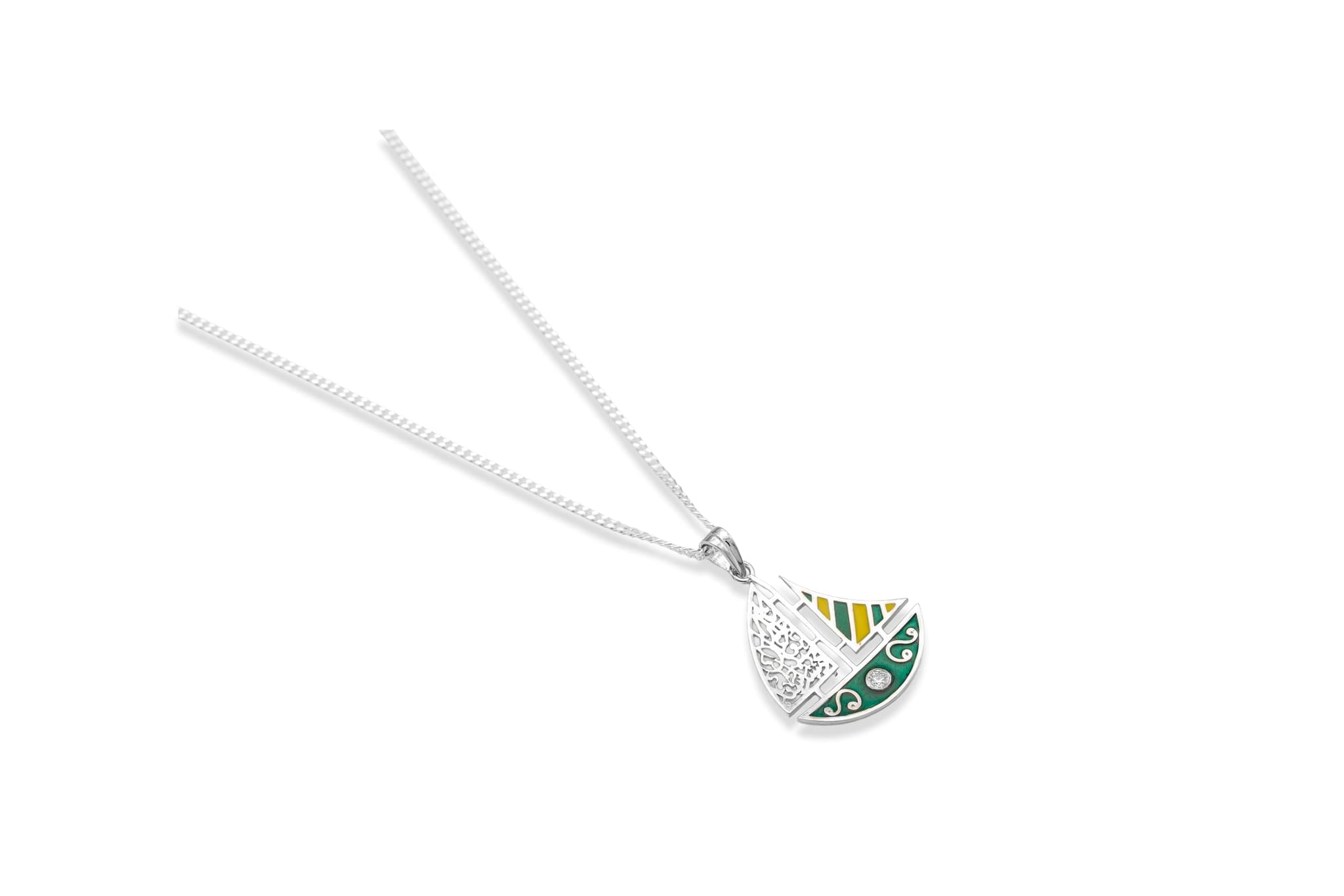 MYSTIC SAILBOAT SILVER PENDANT