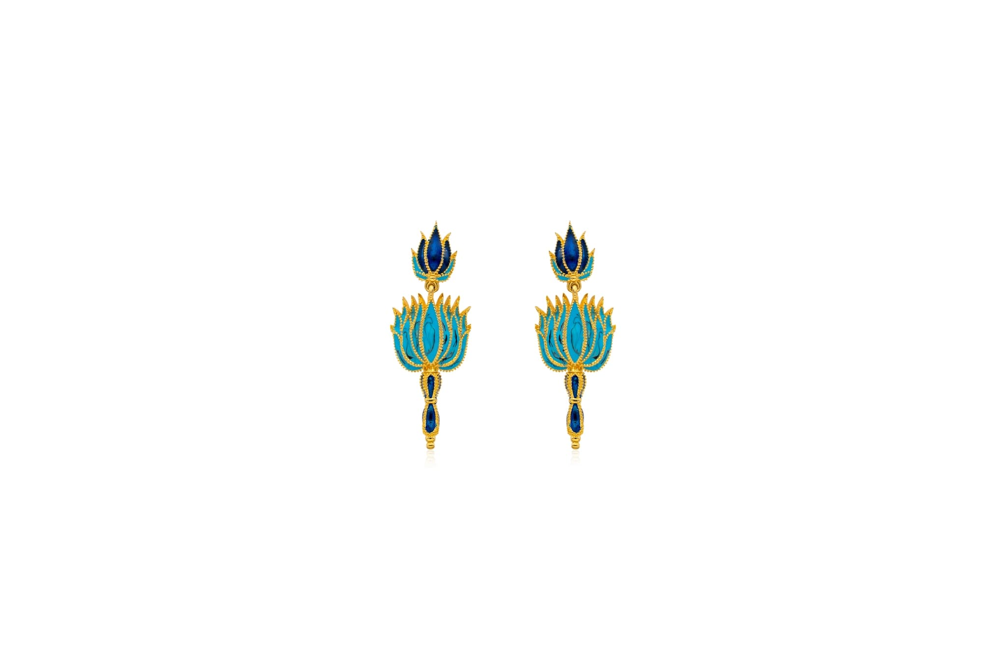 LOTUS FLOWER PENDANT SET