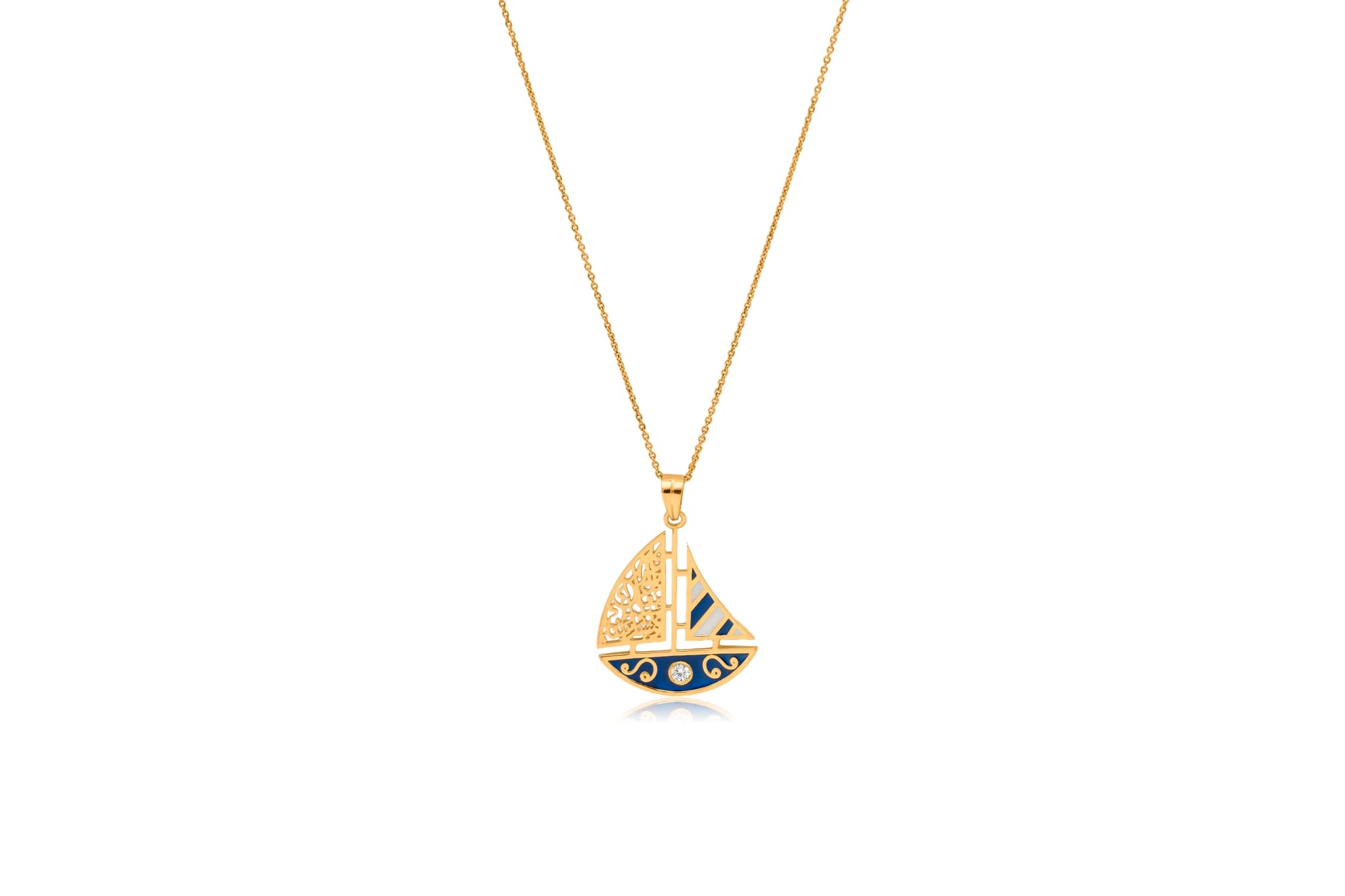 MYSTIC SAILBOAT SILVER PENDANT
