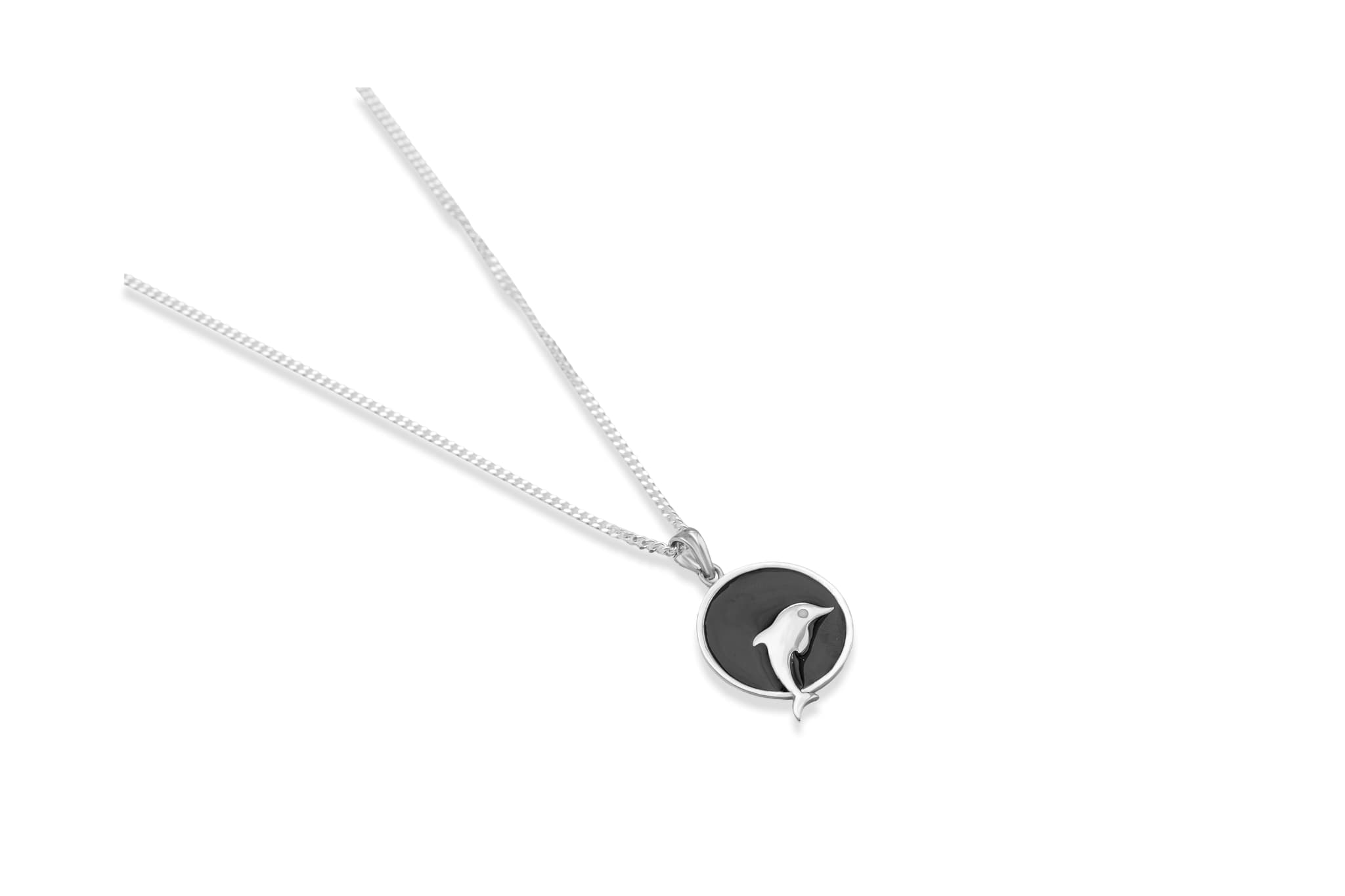 ENCHANTED DOLPHIN SILVER PENDANT
