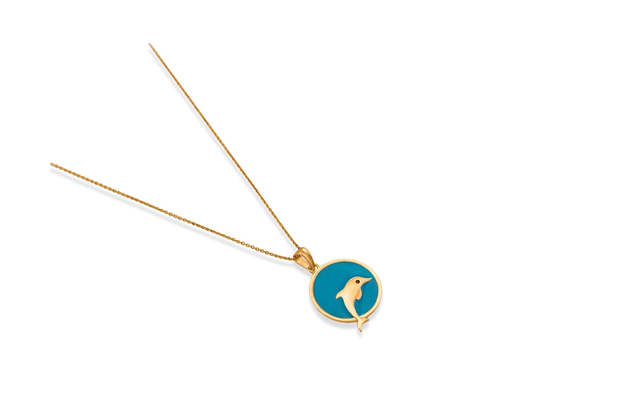ENCHANTED DOLPHIN SILVER PENDANT