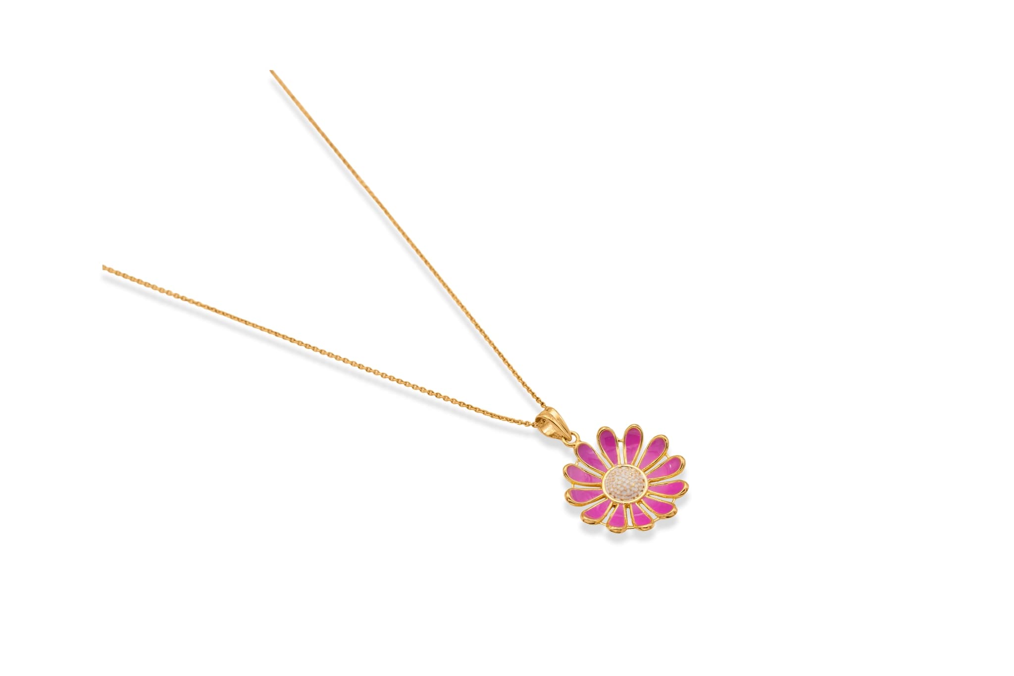 GORGEOUS SUNFLOWER SILVER PENDANT