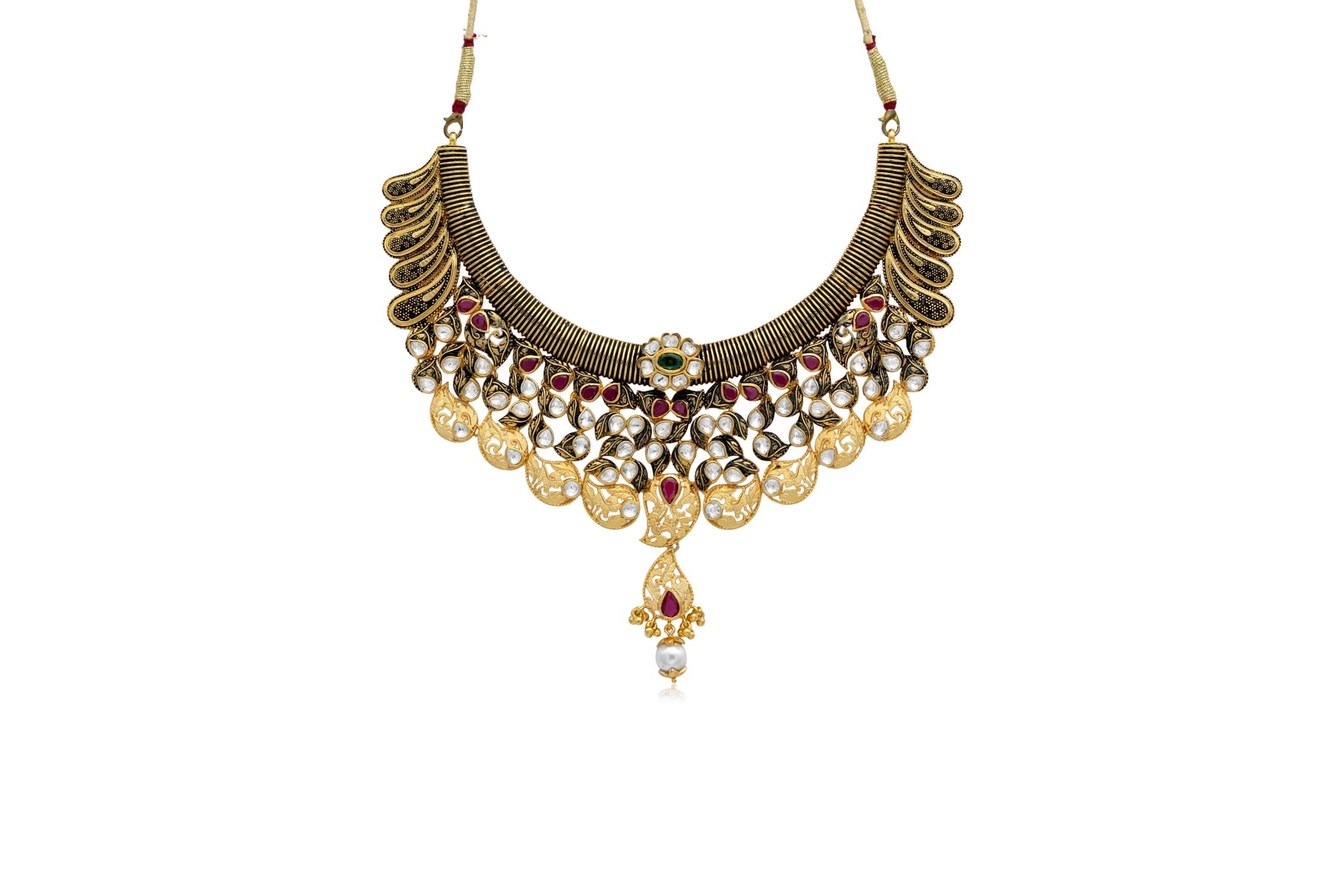 JEWEL CASCADE GOLD NECKLACE SET