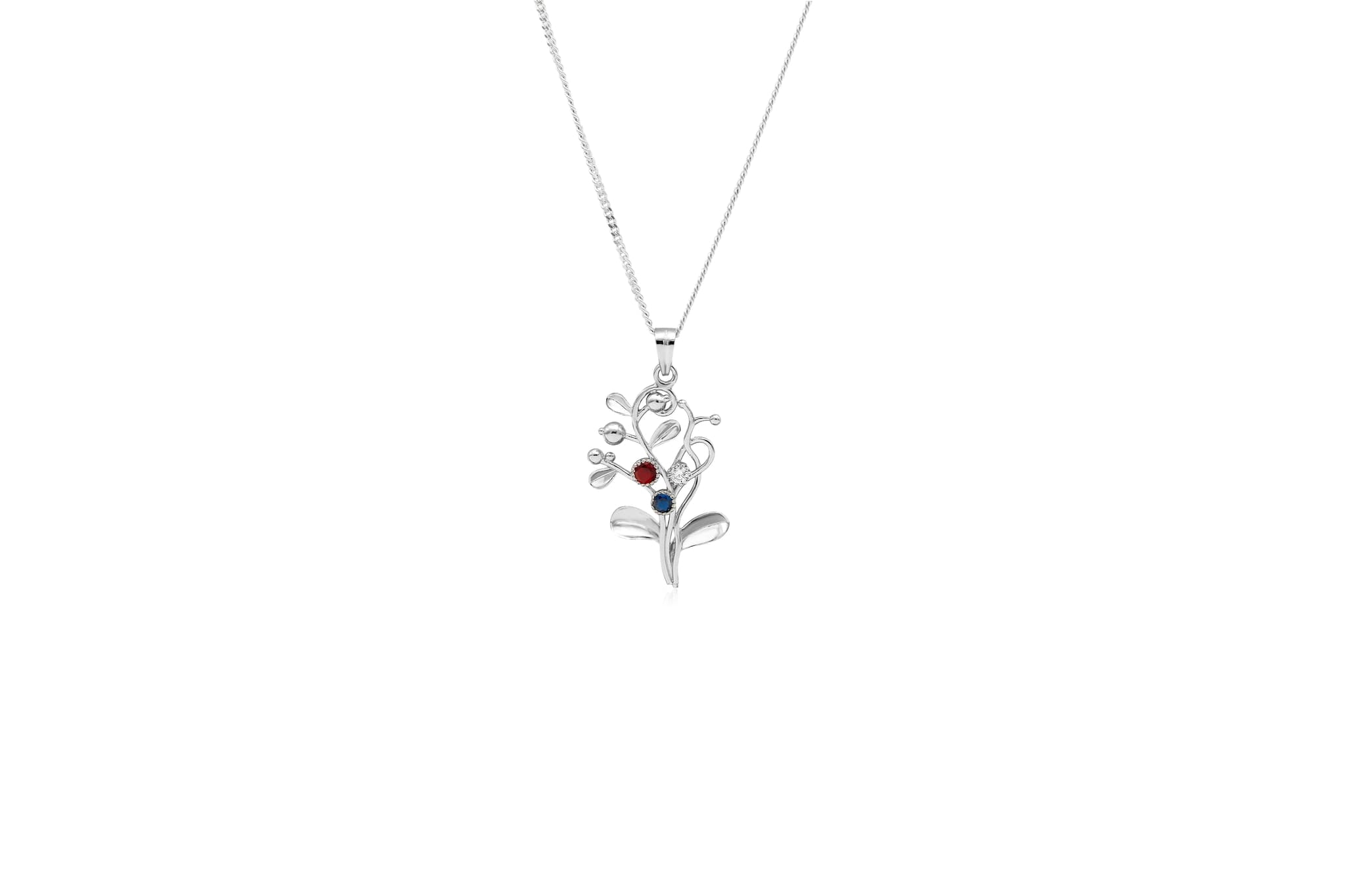 GEM VINE SILVER PENDANT SET