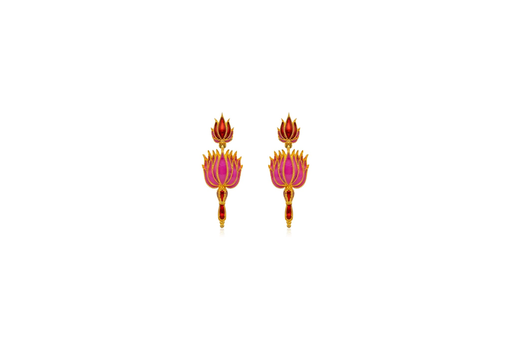 LOTUS FLOWER PENDANT SET