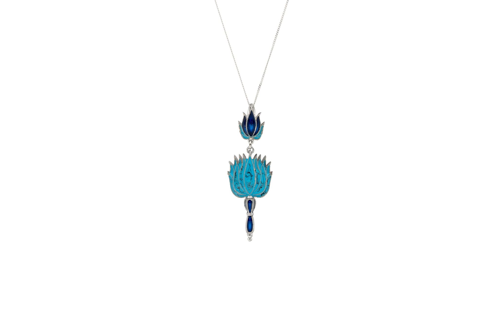 LOTUS FLOWER PENDANT SET