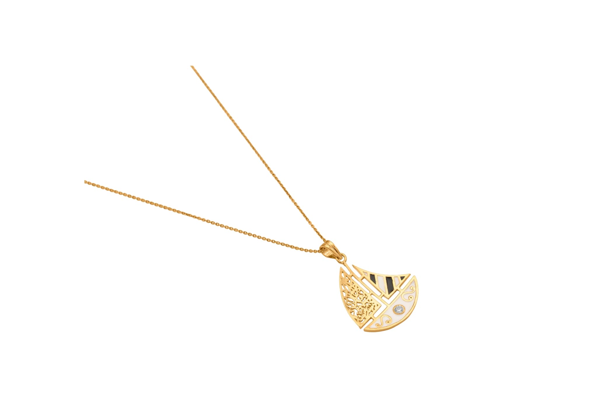 MYSTIC SAILBOAT SILVER PENDANT