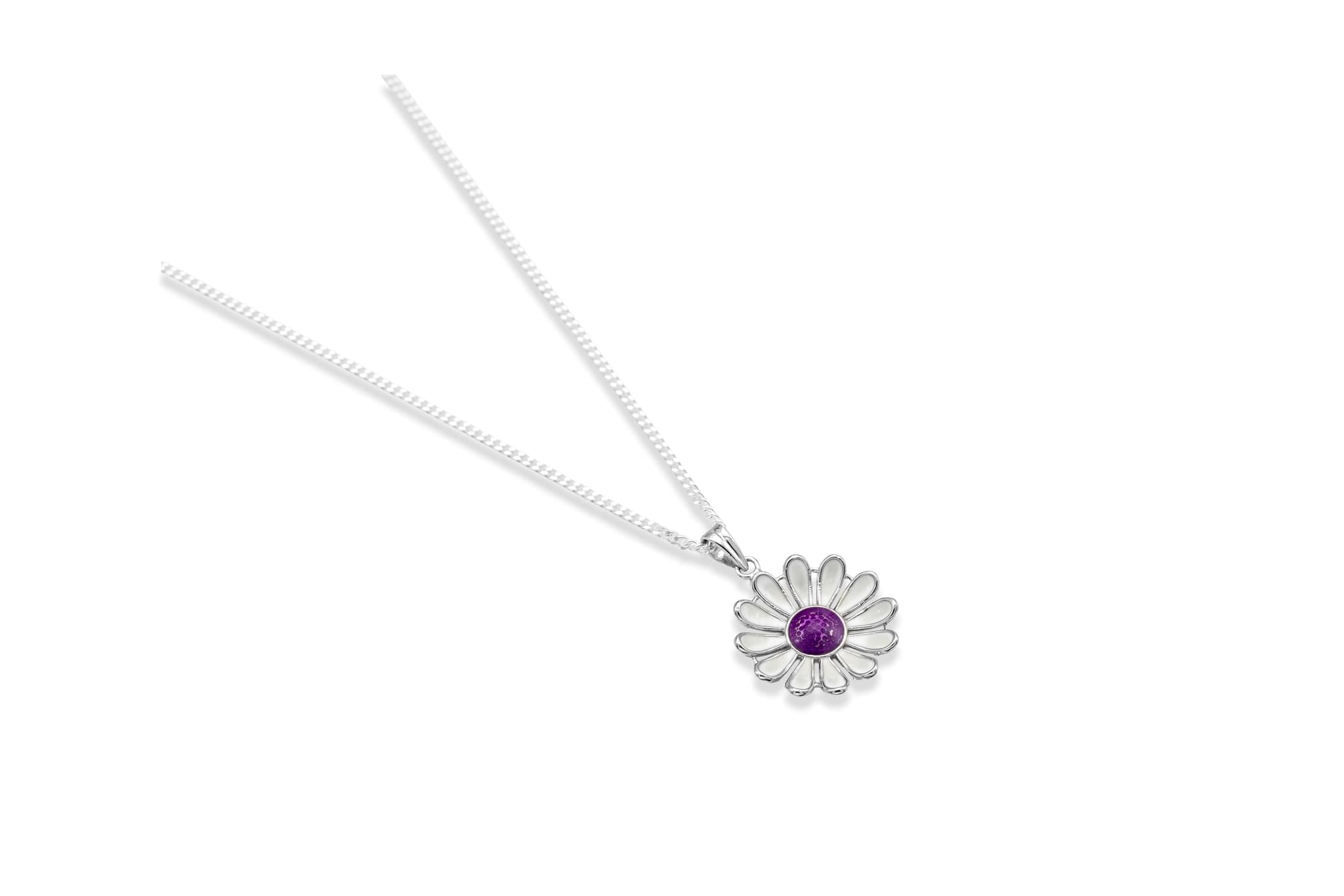GORGEOUS SUNFLOWER SILVER PENDANT