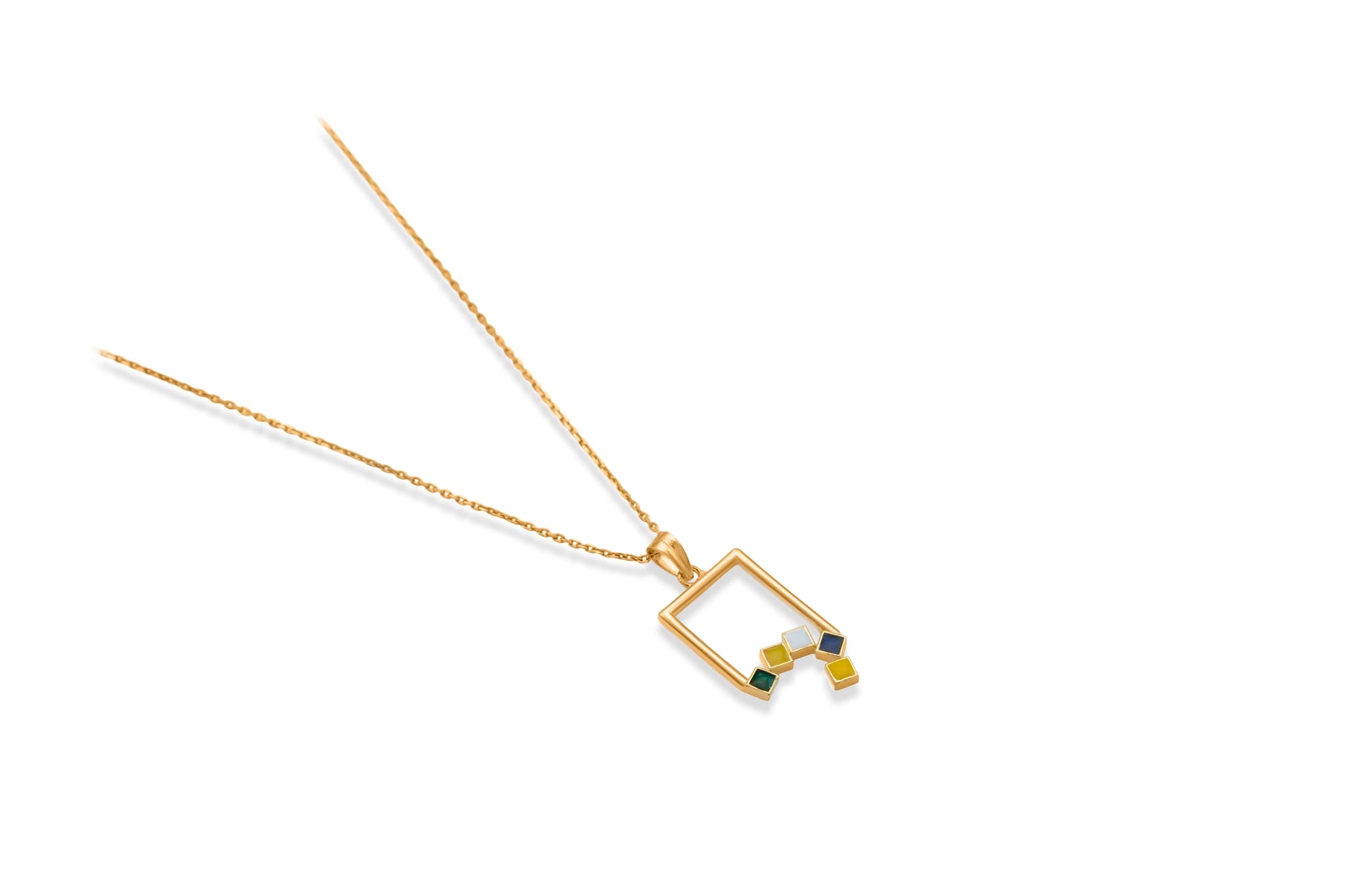COLOR DROP SILVER PENDANT