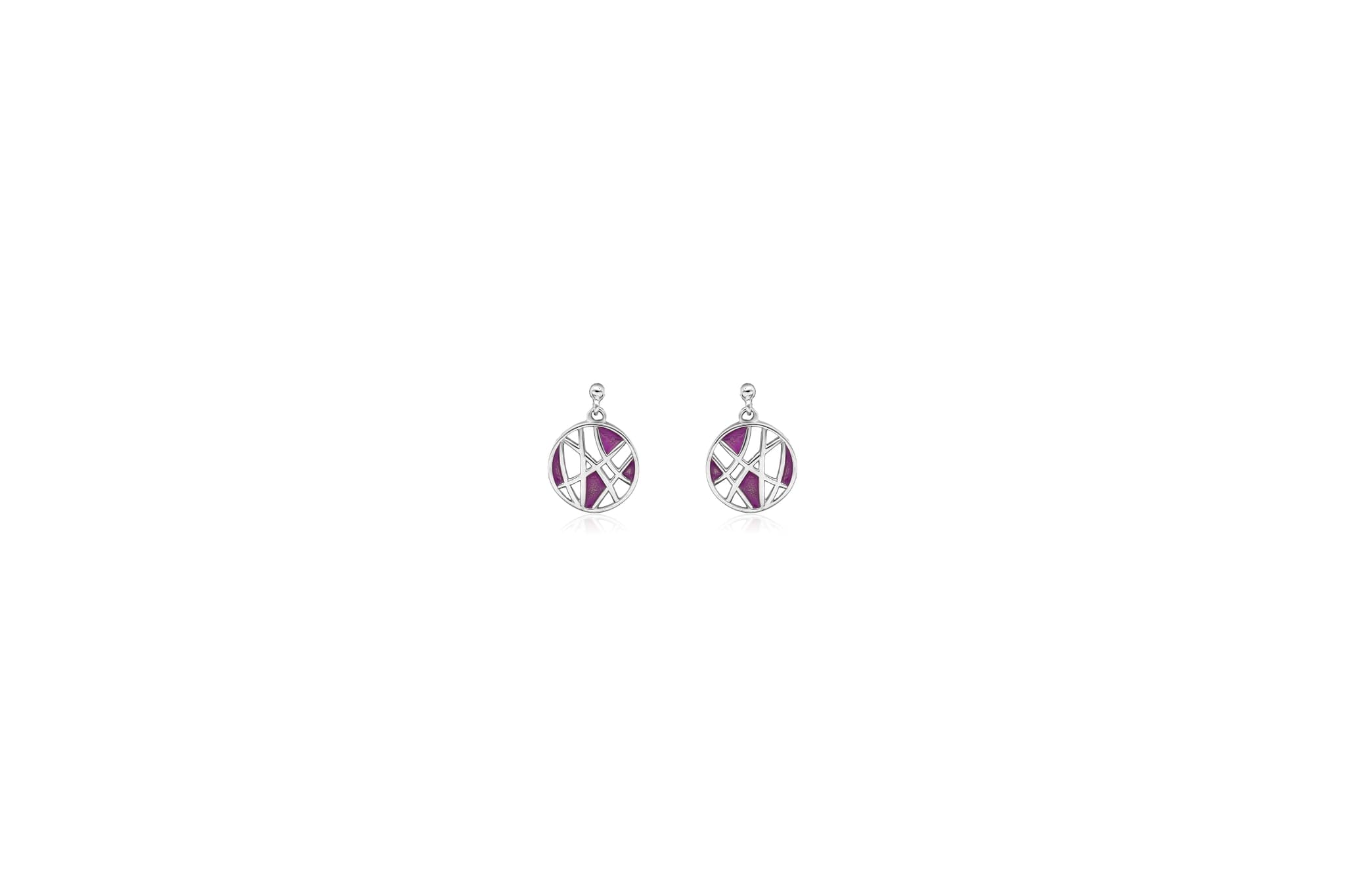 MEENAKARI ART SILVER EARRINGS