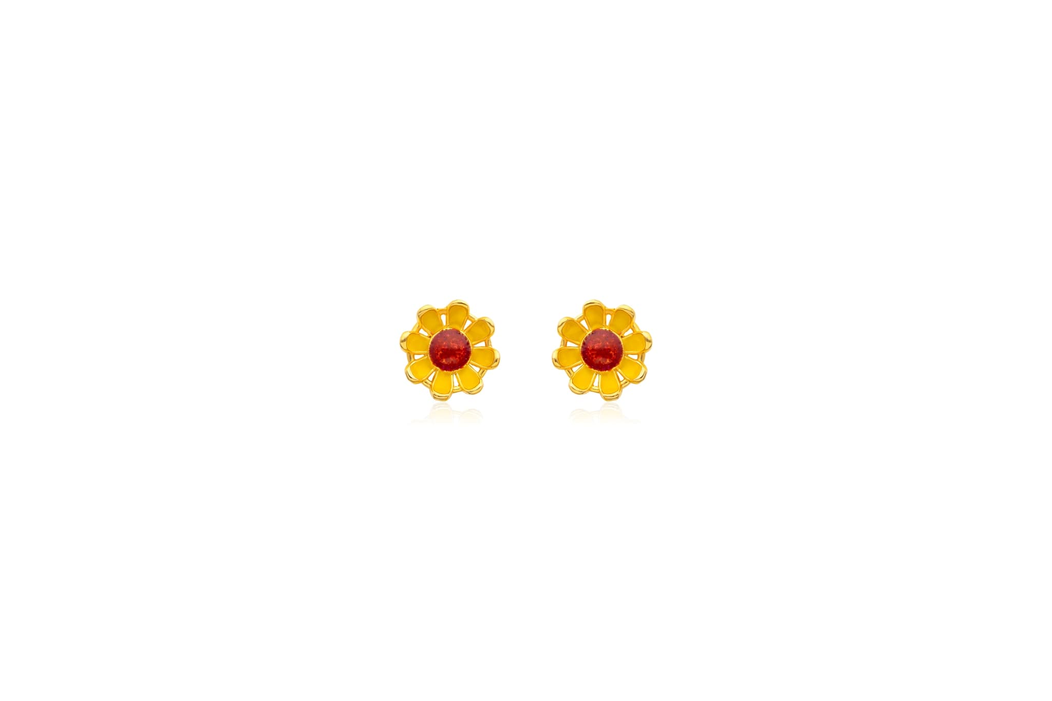 BEAUTIFUL DAISY SILVER PENDANT SET