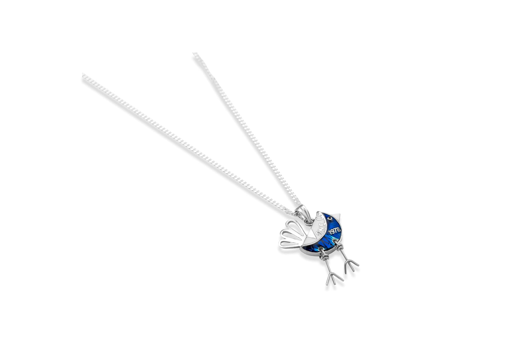 CUTE TWITTER SILVER PENDANT