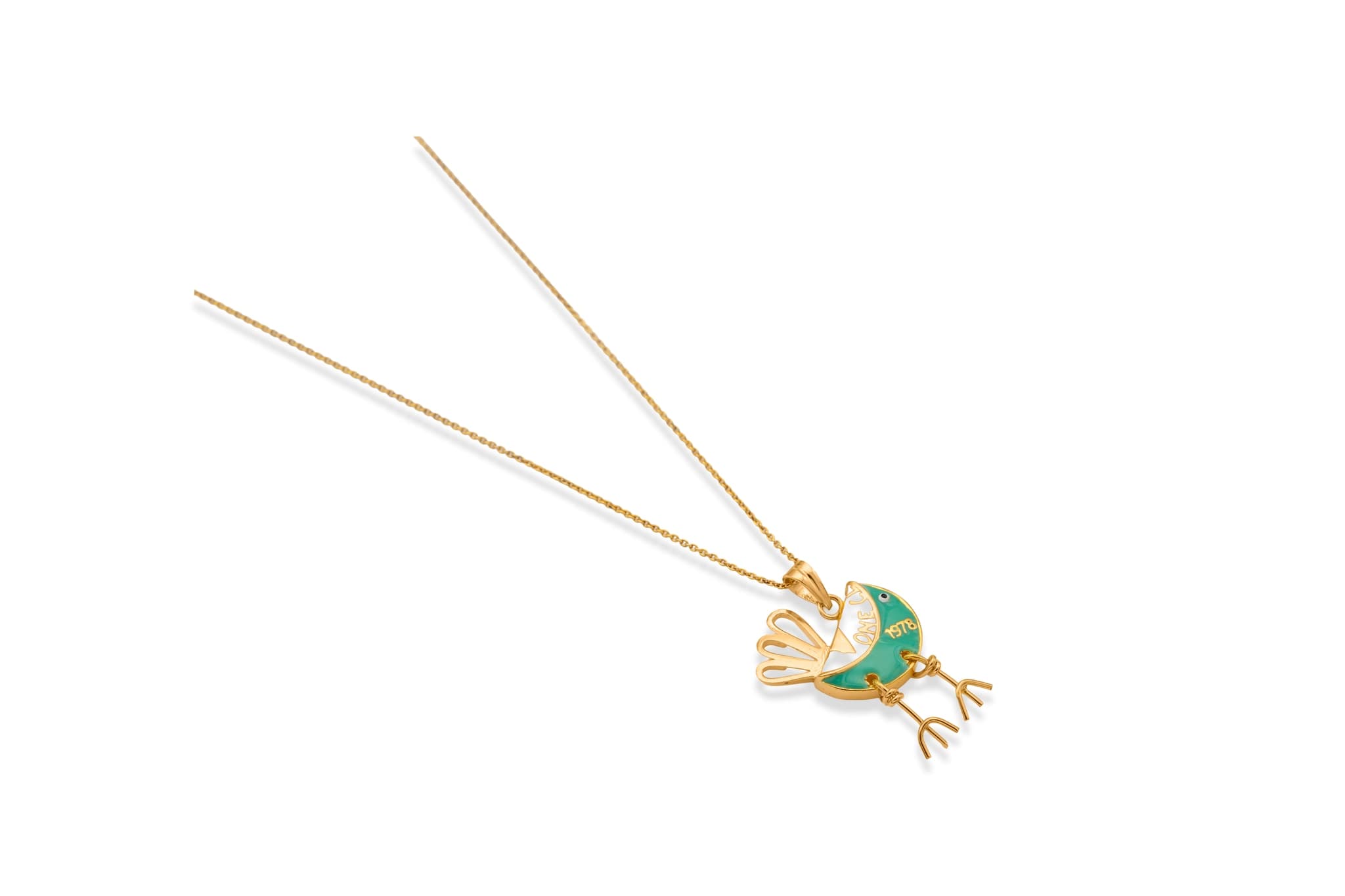 CUTE TWITTER SILVER PENDANT