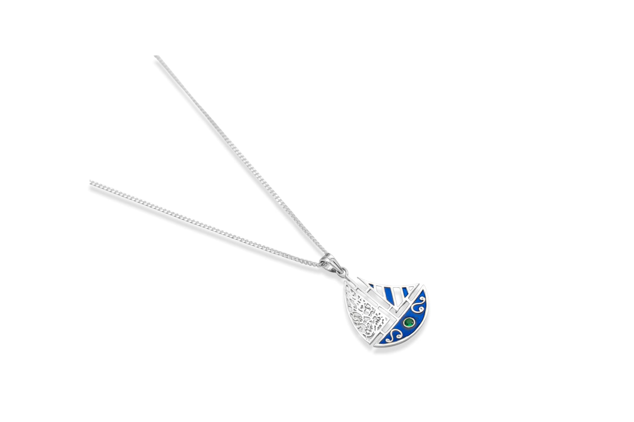 MYSTIC SAILBOAT SILVER PENDANT