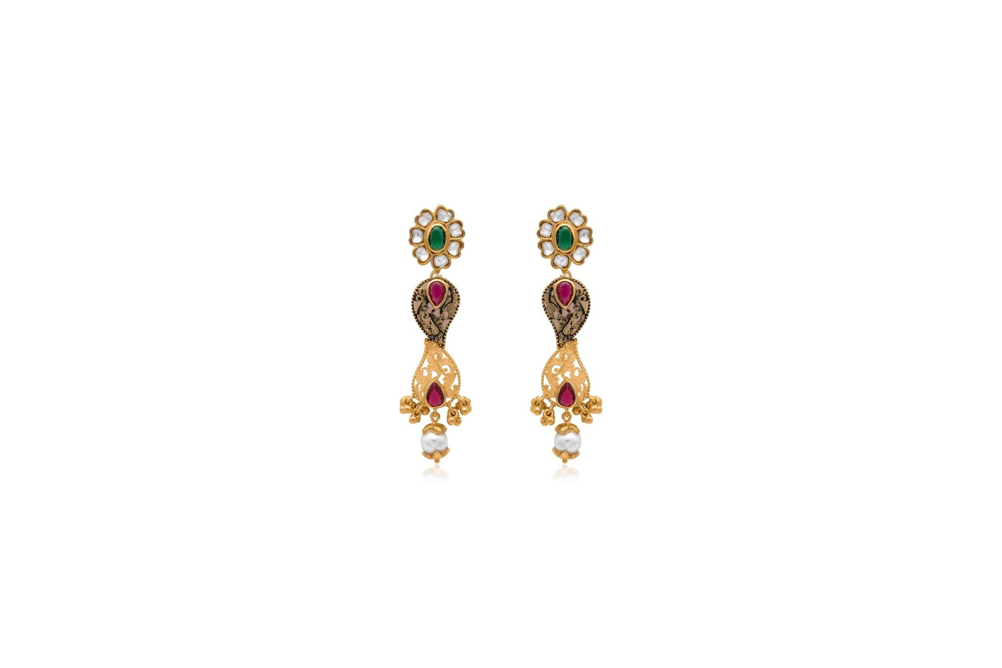 JEWEL CASCADE GOLD NECKLACE SET