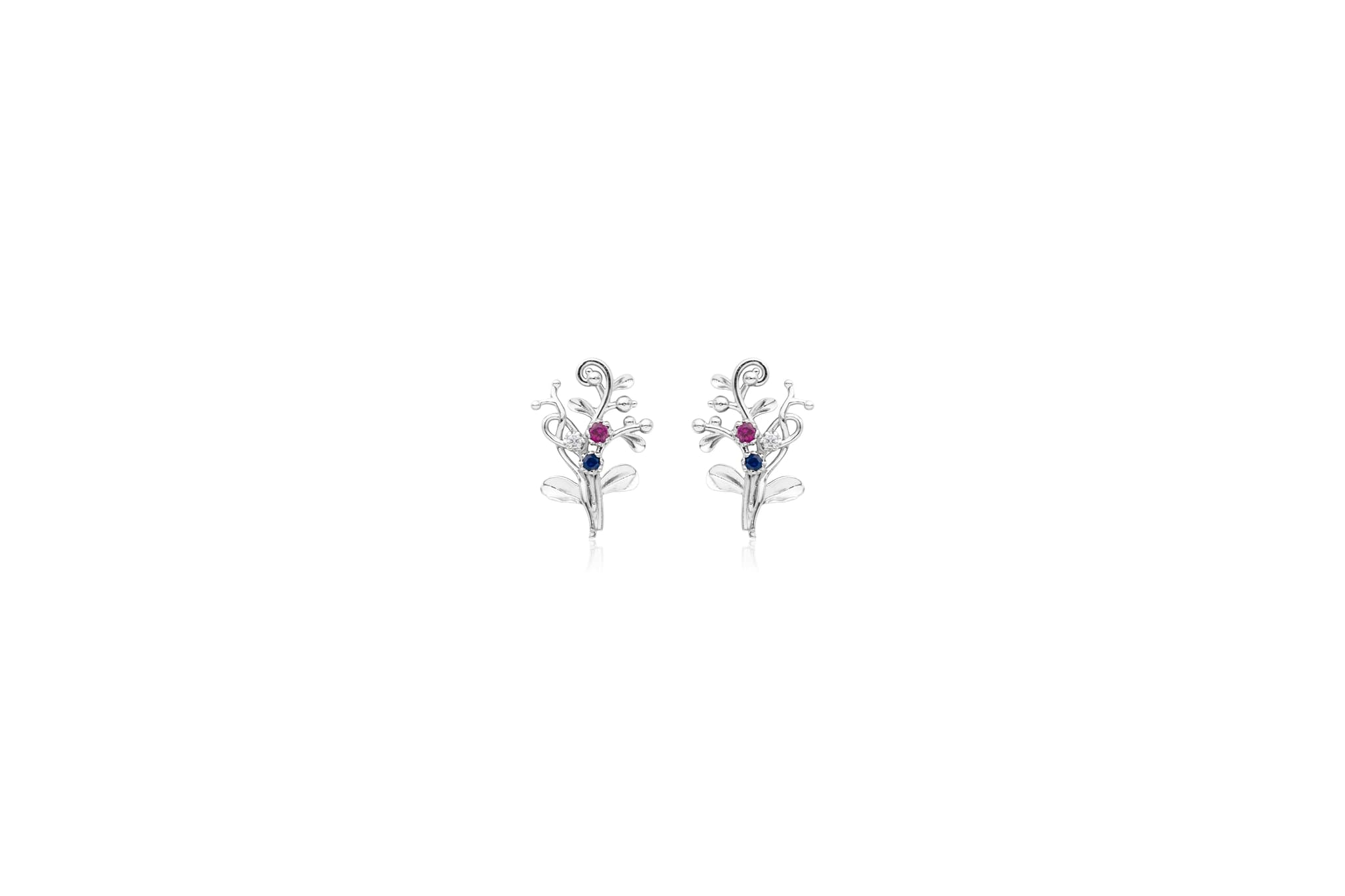 GEM VINE SILVER PENDANT SET