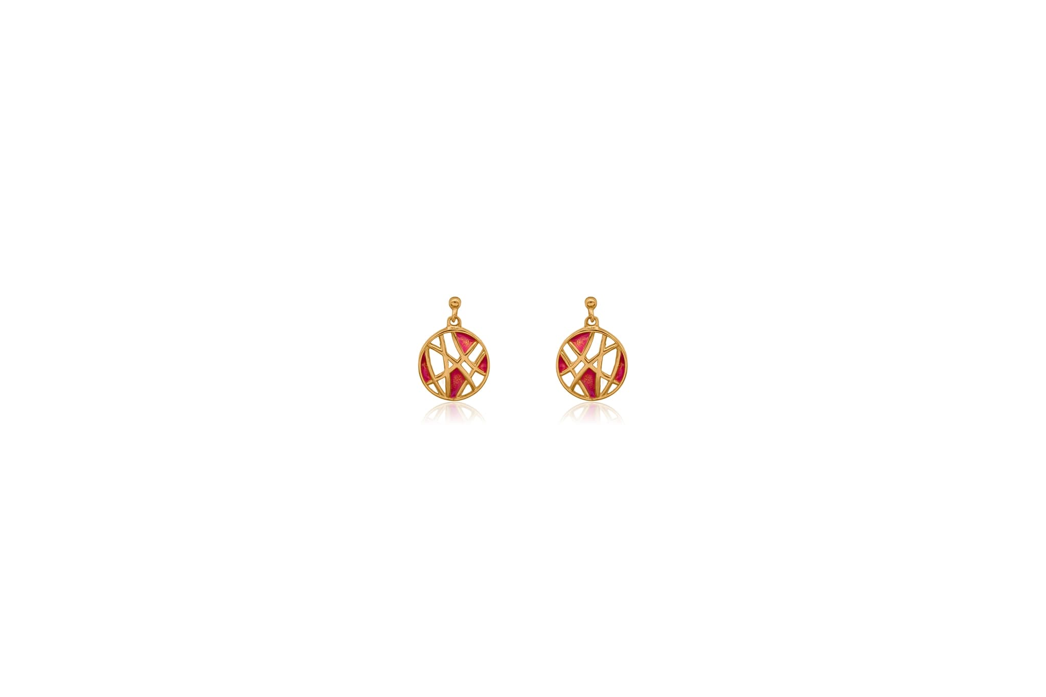 MEENAKARI ART SILVER EARRINGS