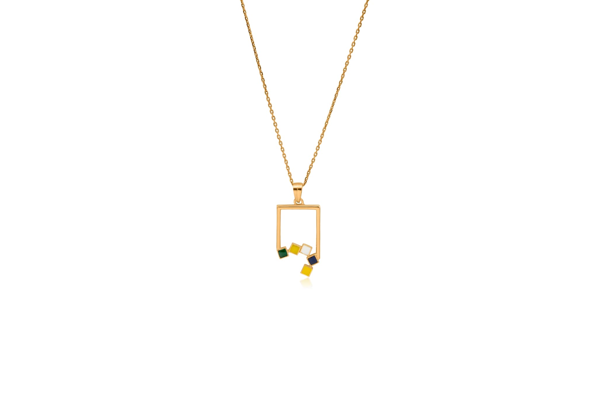COLOR DROP SILVER PENDANT