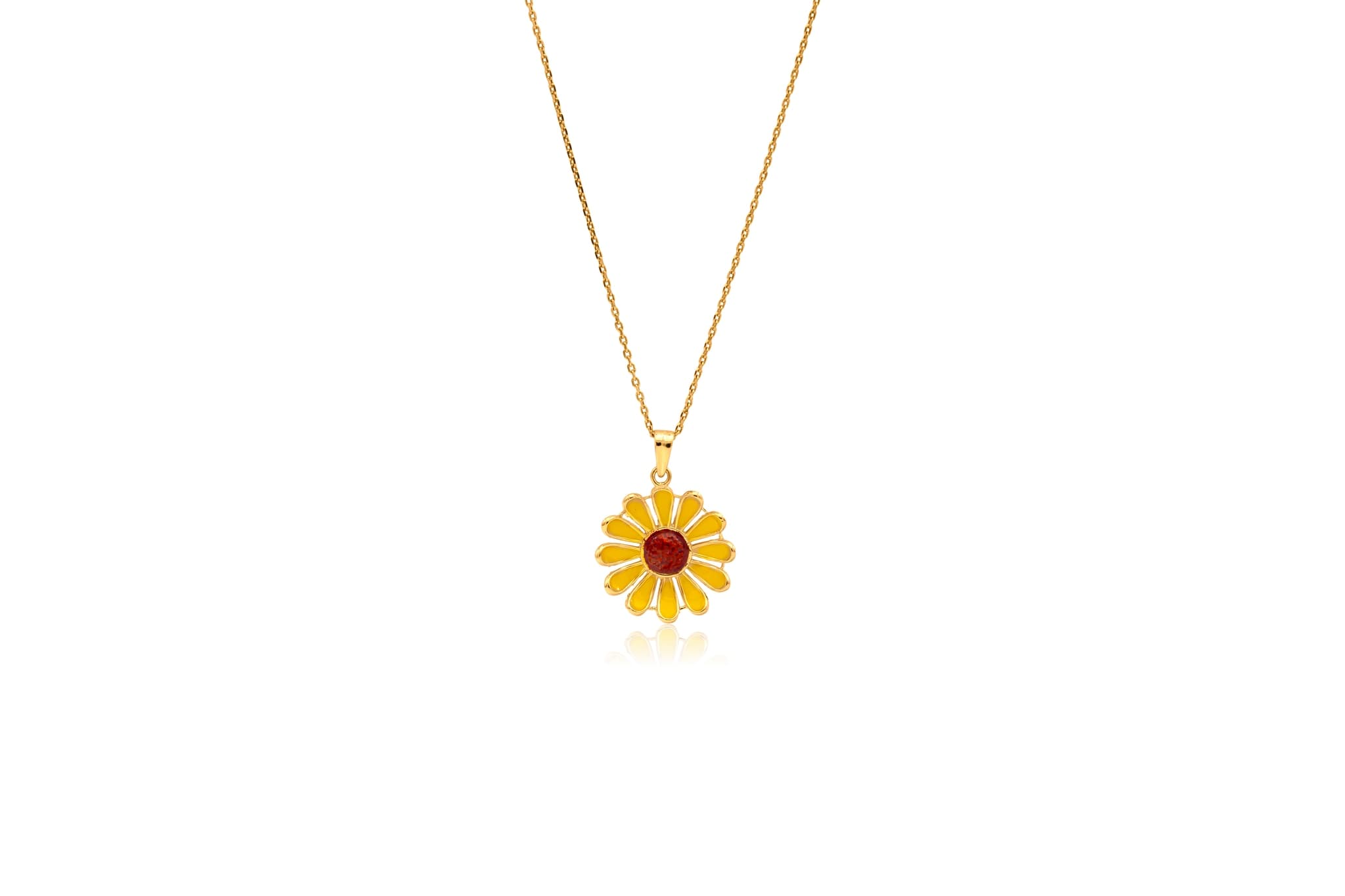 BEAUTIFUL DAISY SILVER PENDANT SET