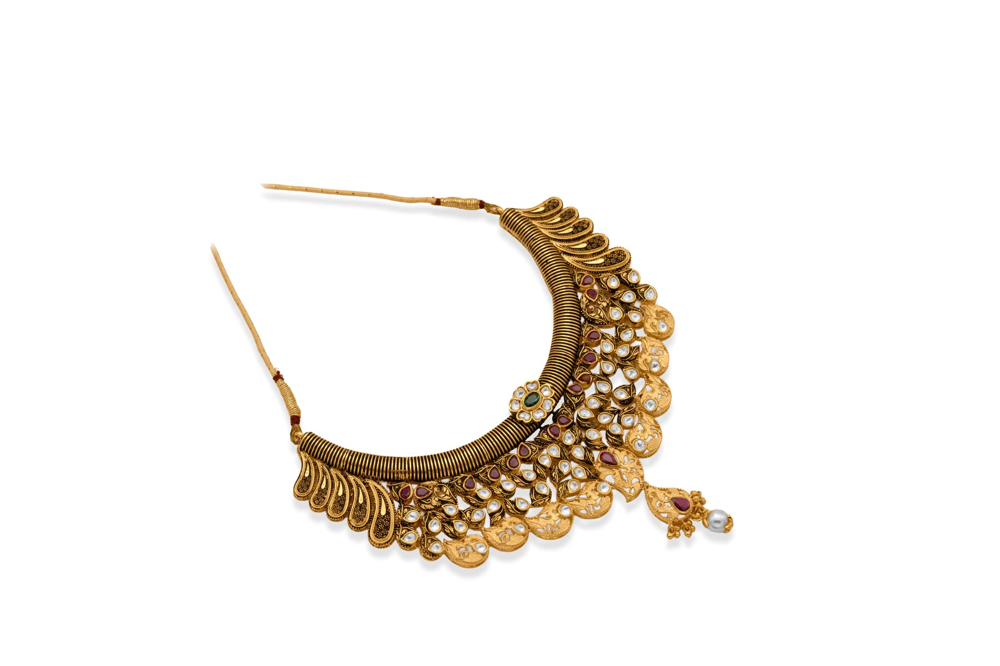 JEWEL CASCADE GOLD NECKLACE SET