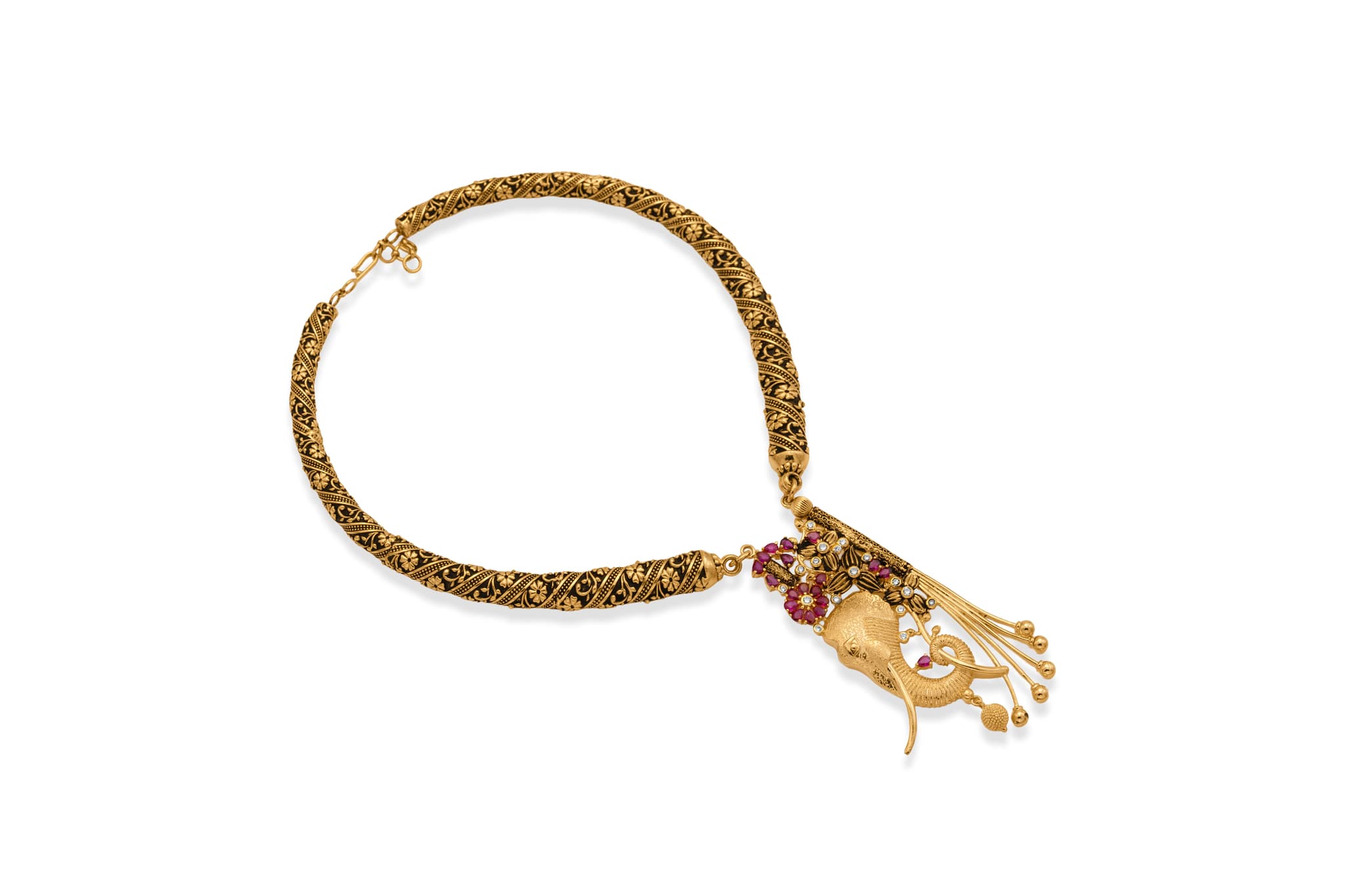 GANAPATI VANDANA GOLD NECKLACE SET