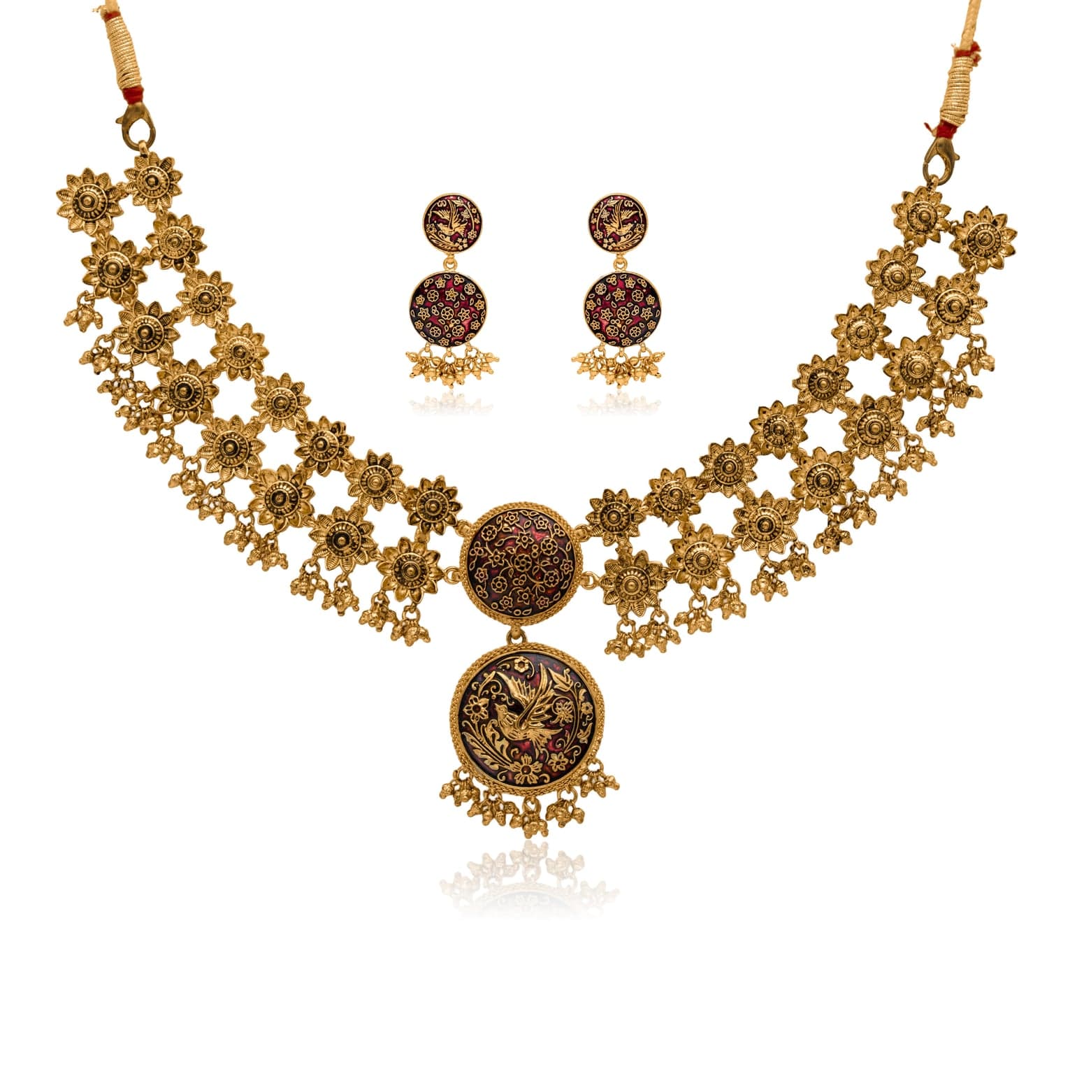 RAJPUTANA HERITAGE GOLD NECKLACE SET