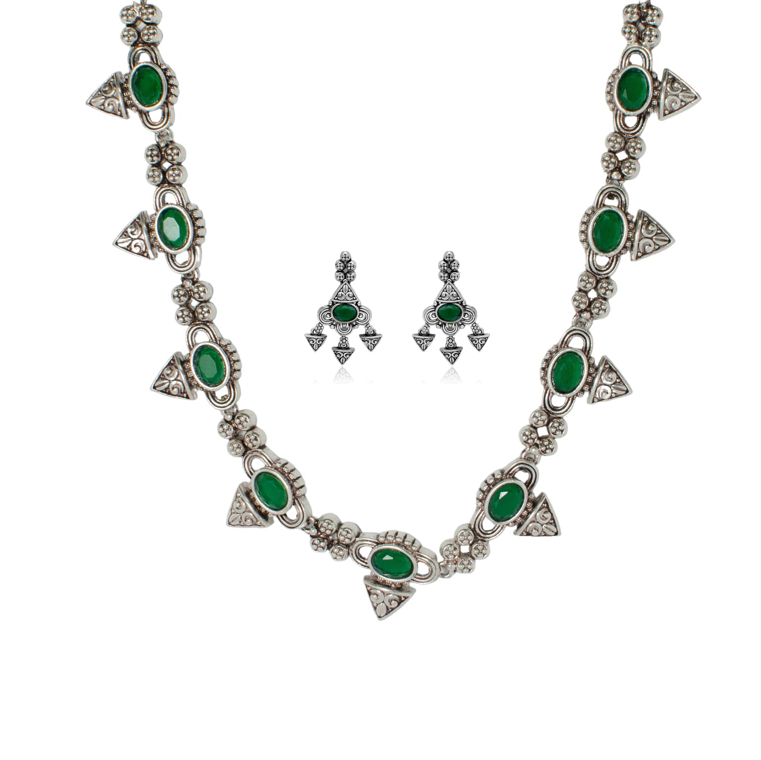 CLASSIC SILVER NECKLACE SET