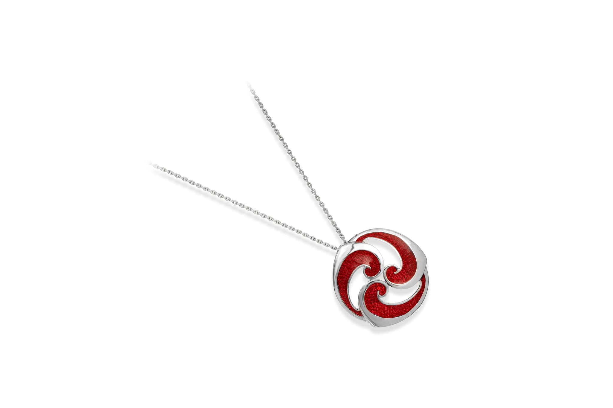 SILVER TRISKELION PENDANT SET