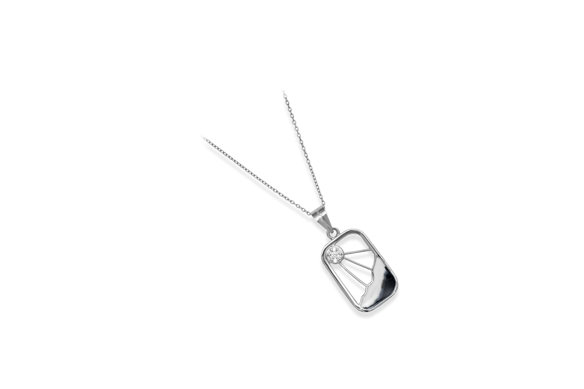 Sun And Sea Silver Pendant