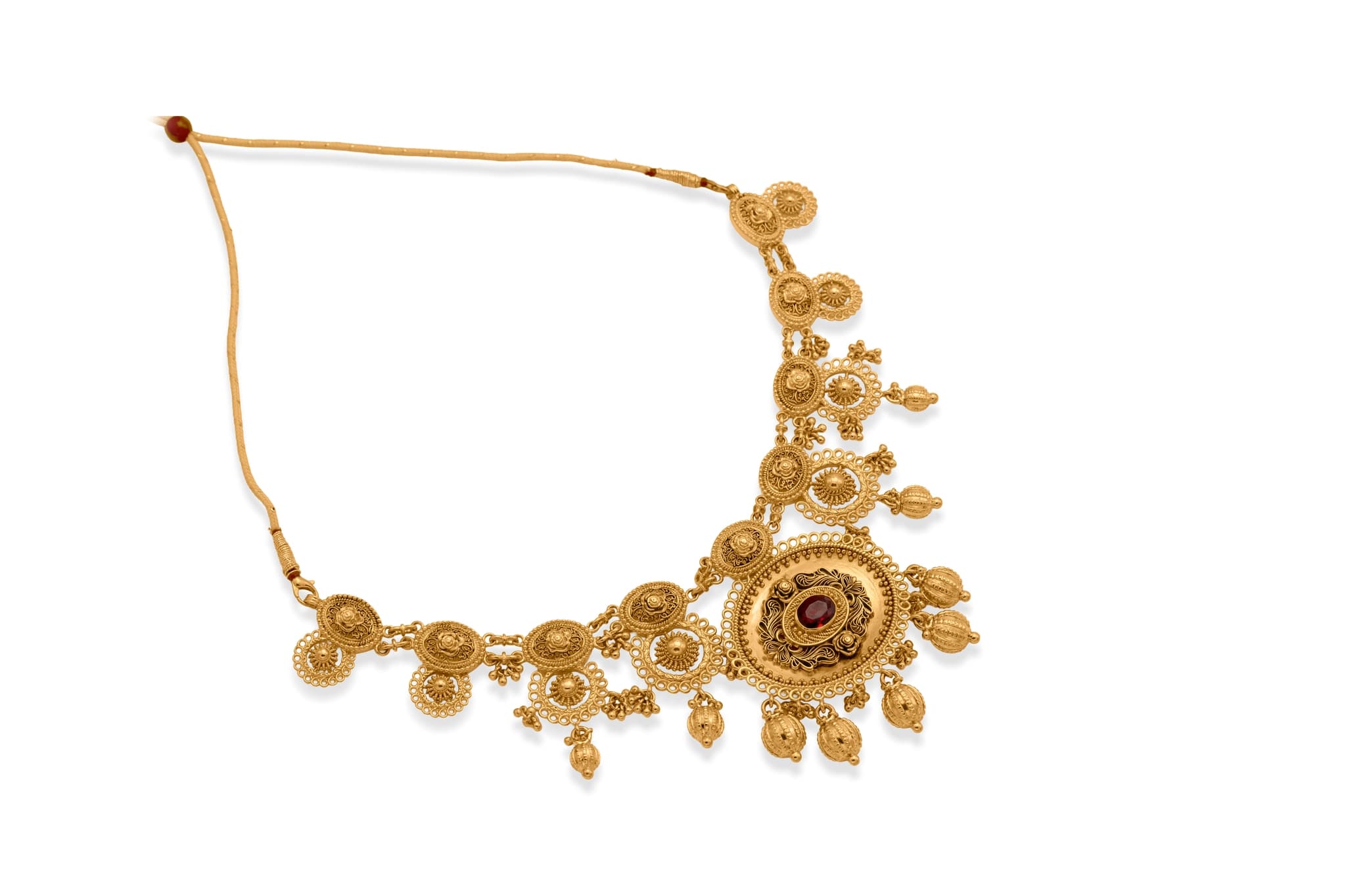 REGAL AURA 22K GOLD NECKLACE SET