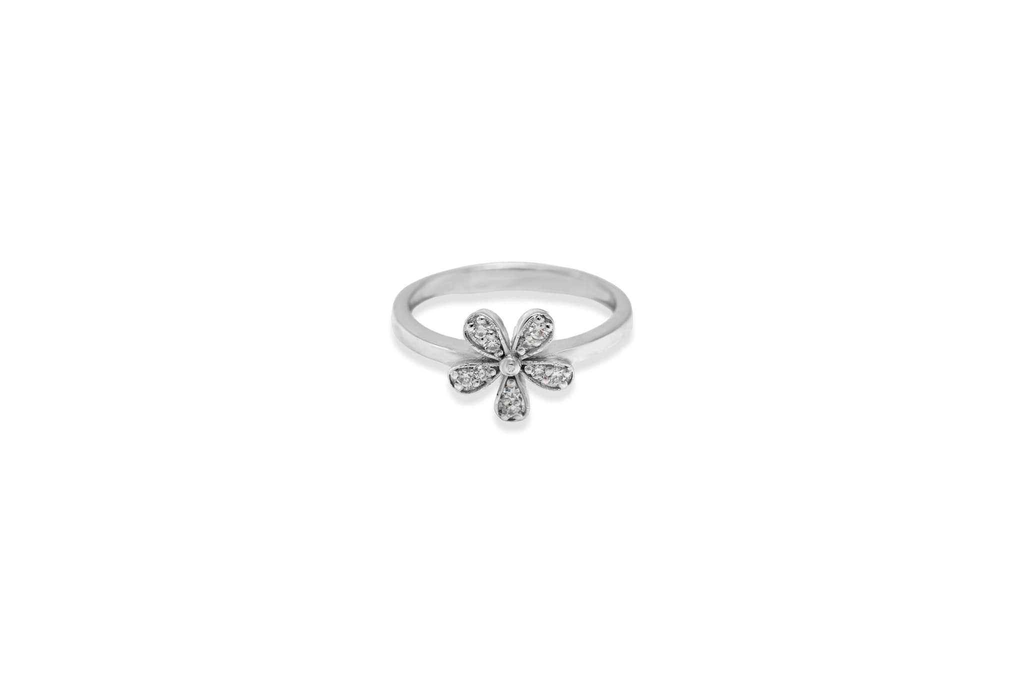 Sole Floral Silver Ring