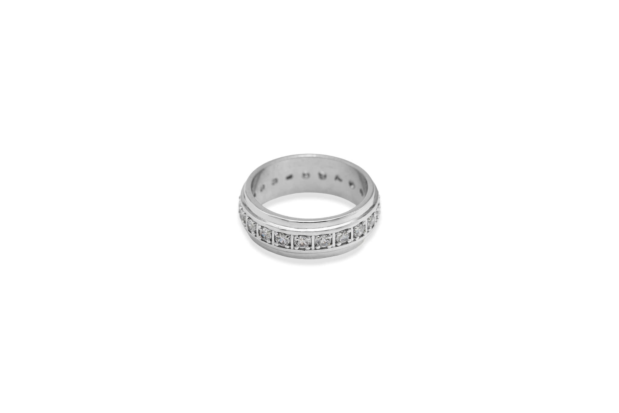 Zirconian Band Silver Ring
