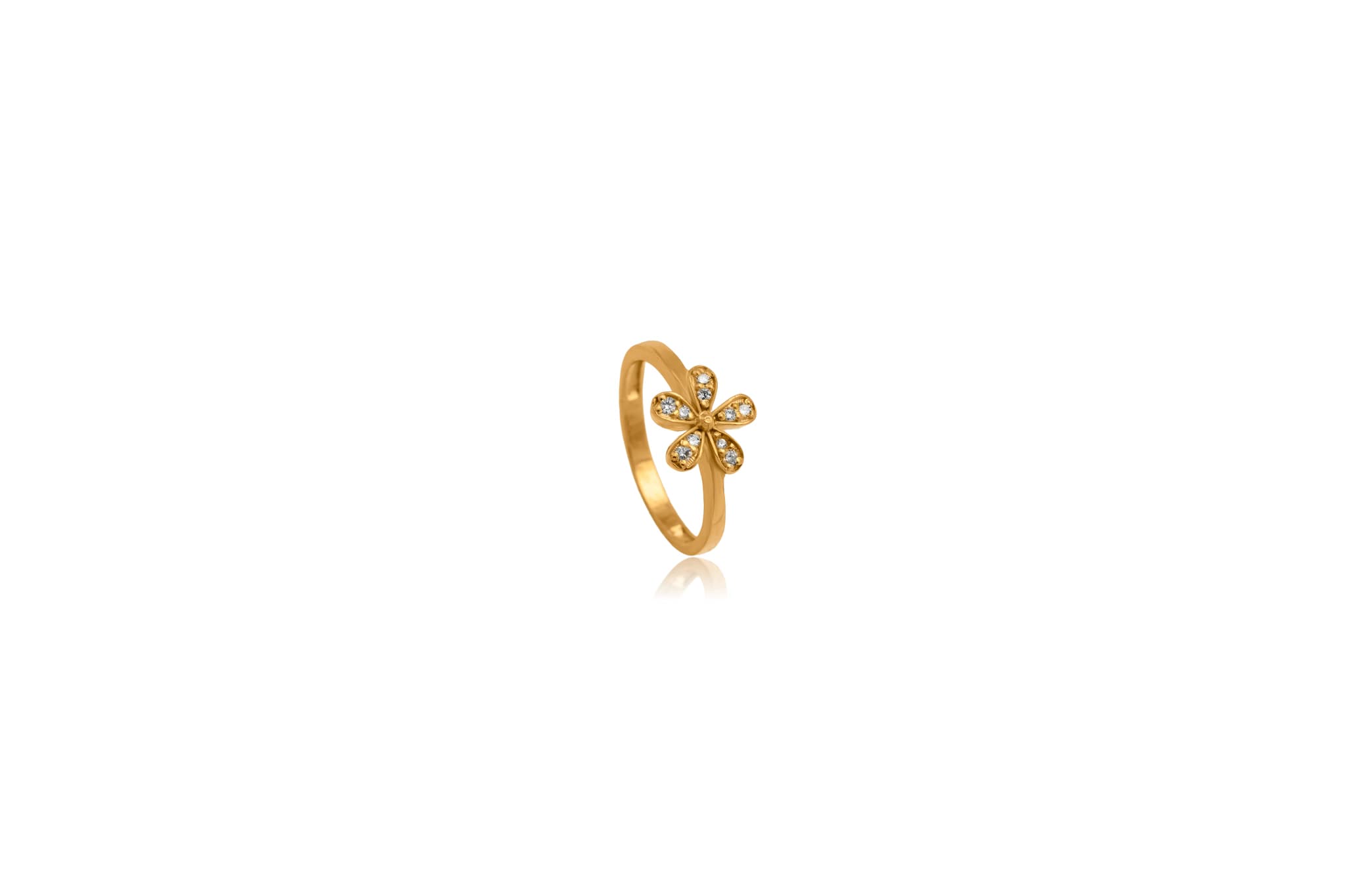 Sole Floral Silver Ring