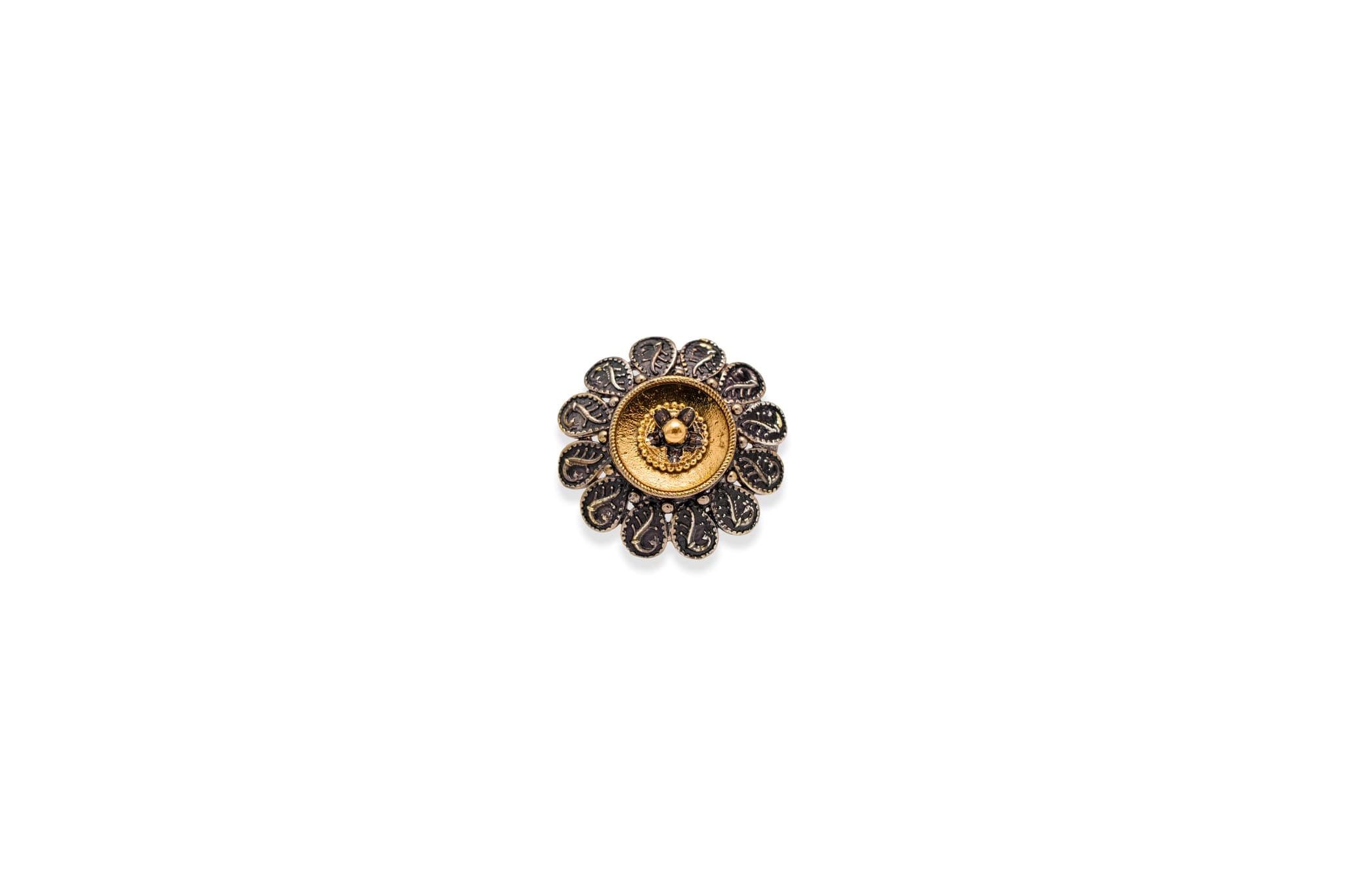 SHADOW BLOOM SILVER RING