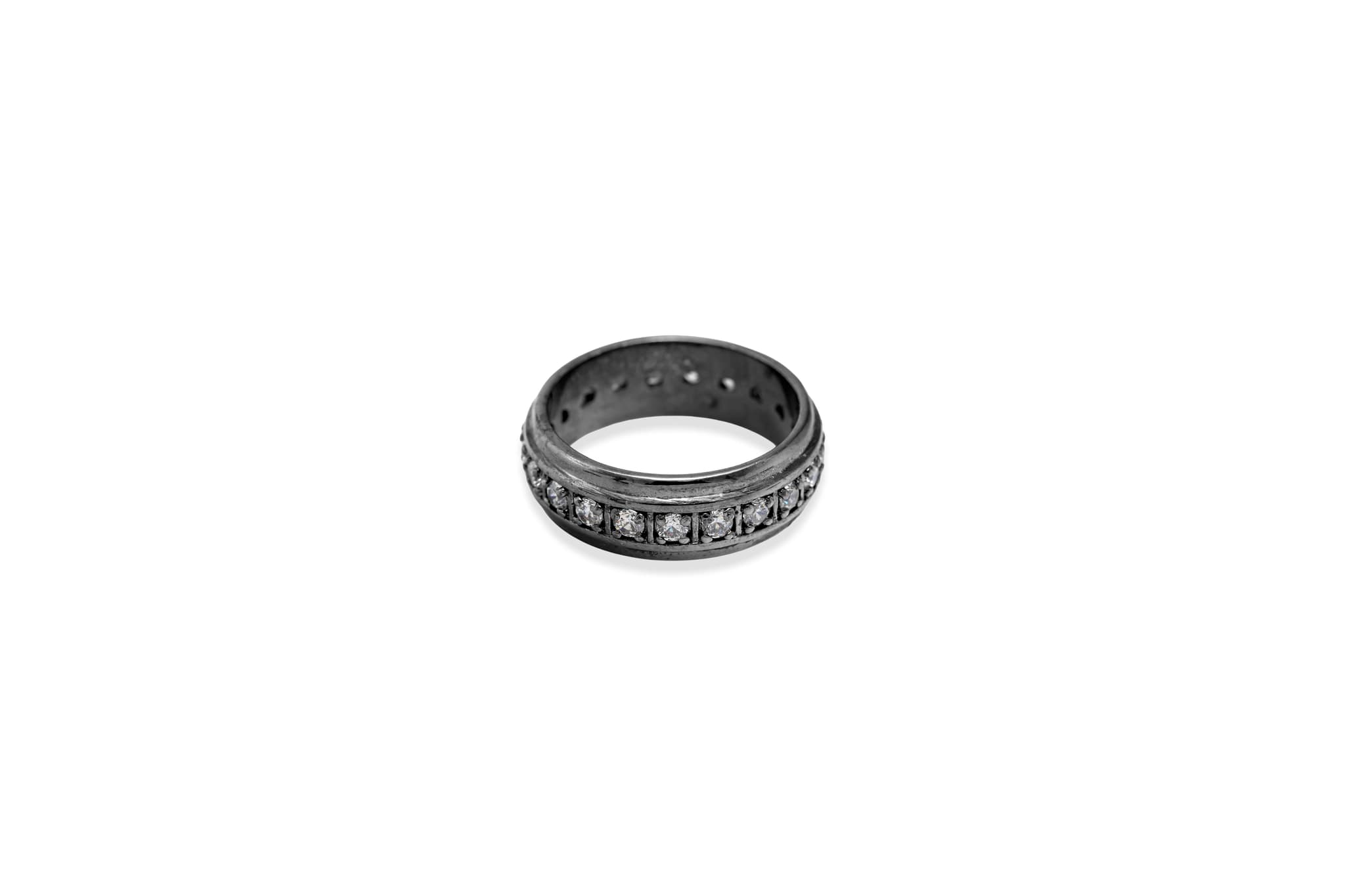 Zirconian Band Silver Ring