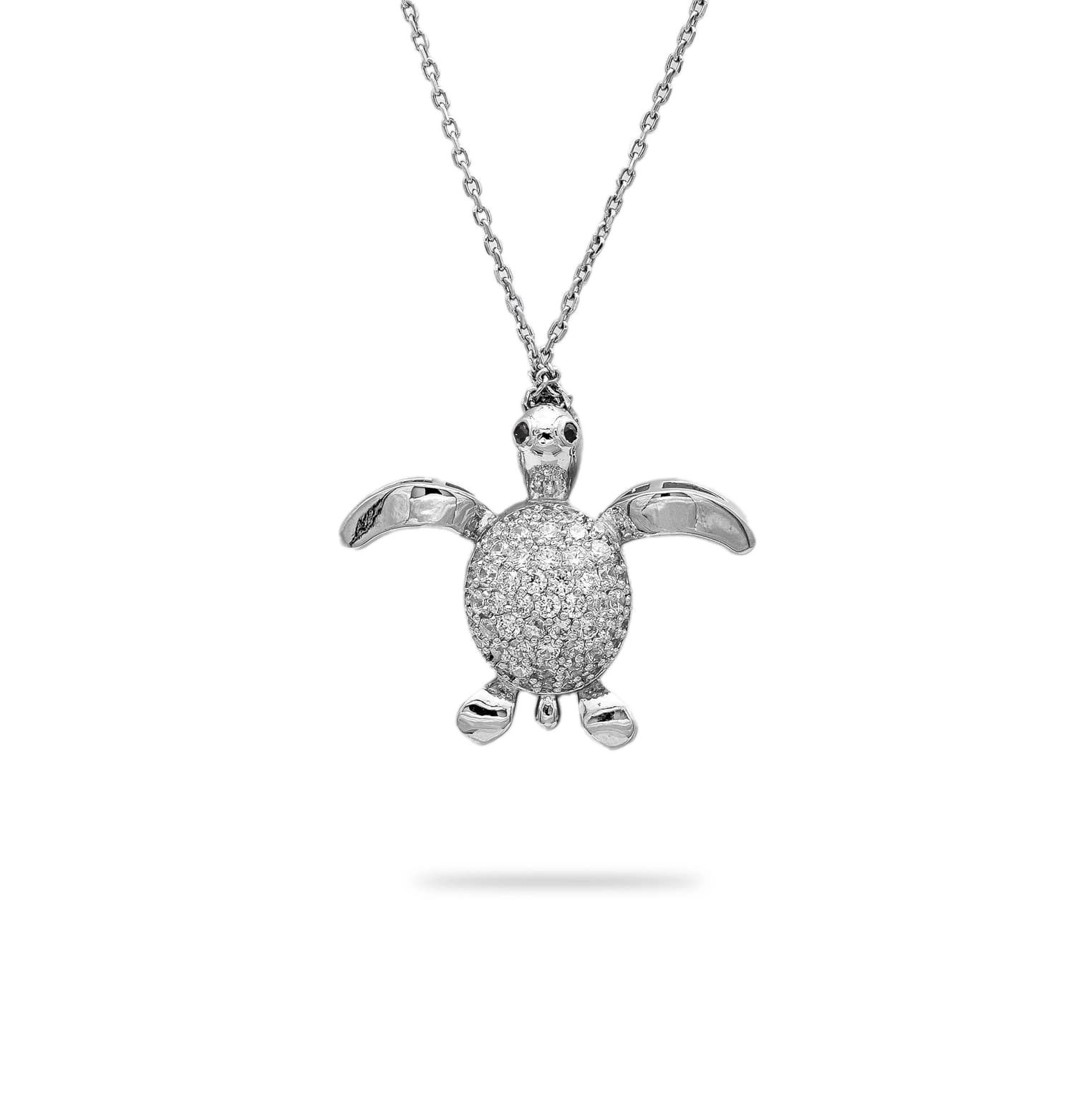 CUTE SILVER TURTLE PENDANT