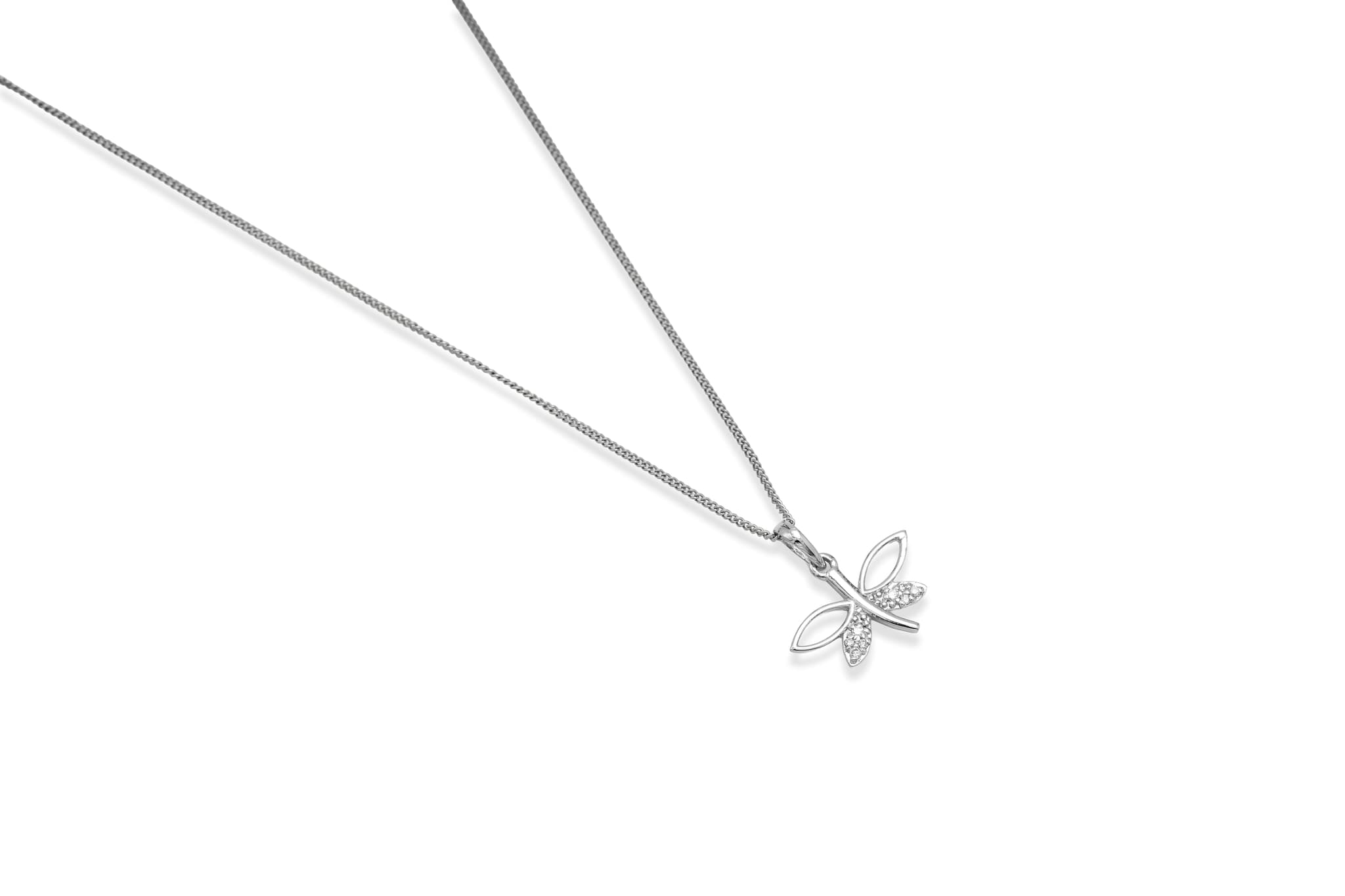 FLUTTER AND FROST SILVER PENDANT SET