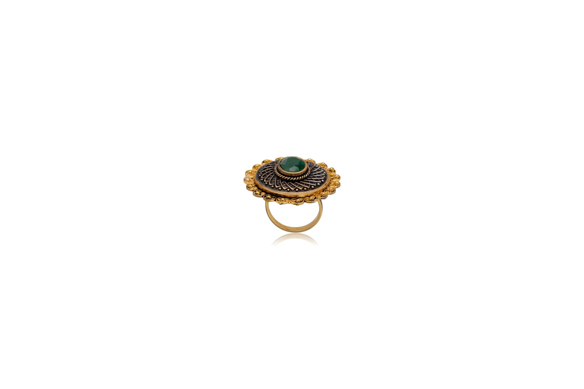 ZENITH ONYX SILVER RING