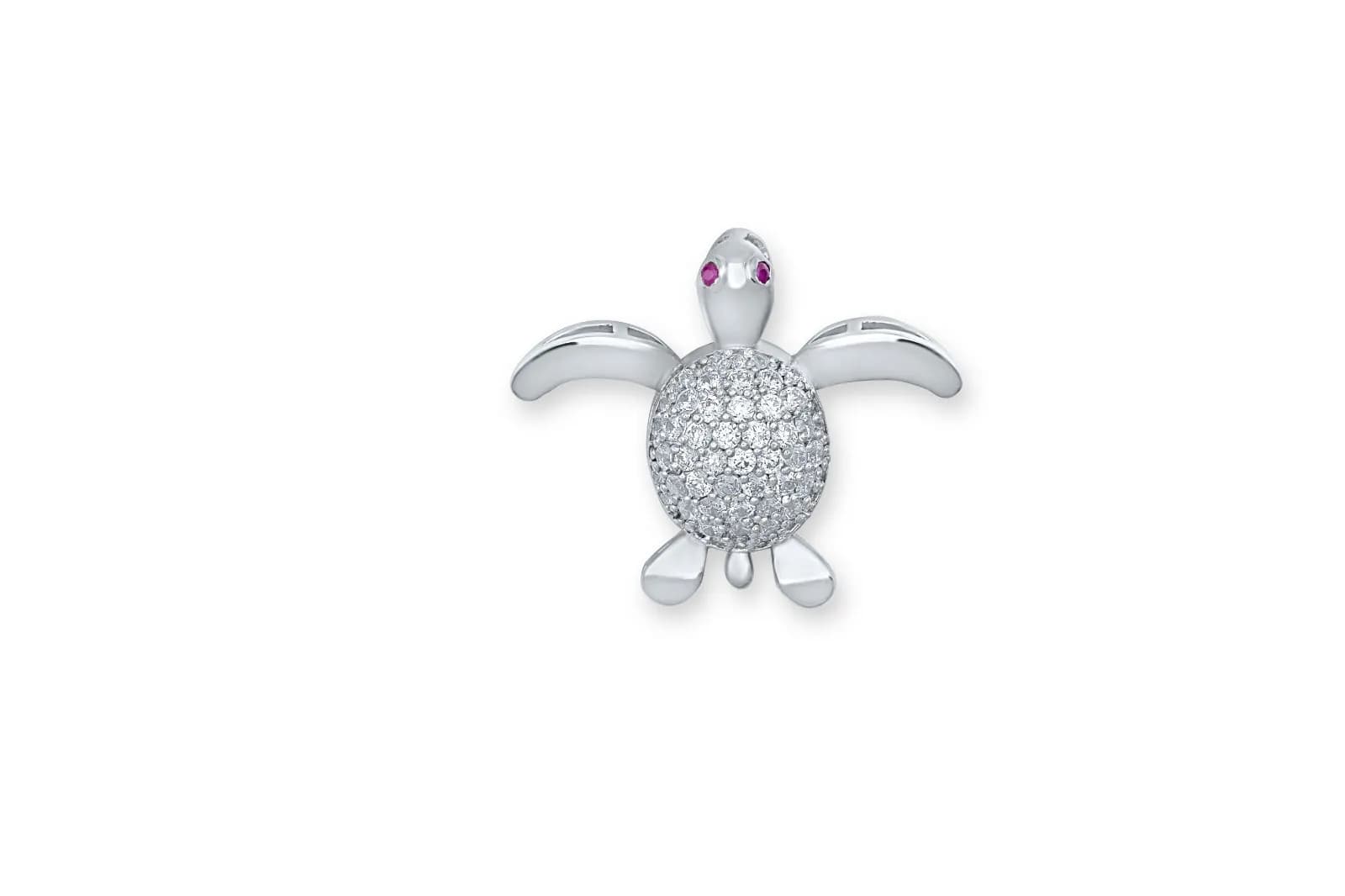 CUTE SILVER TURTLE PENDANT