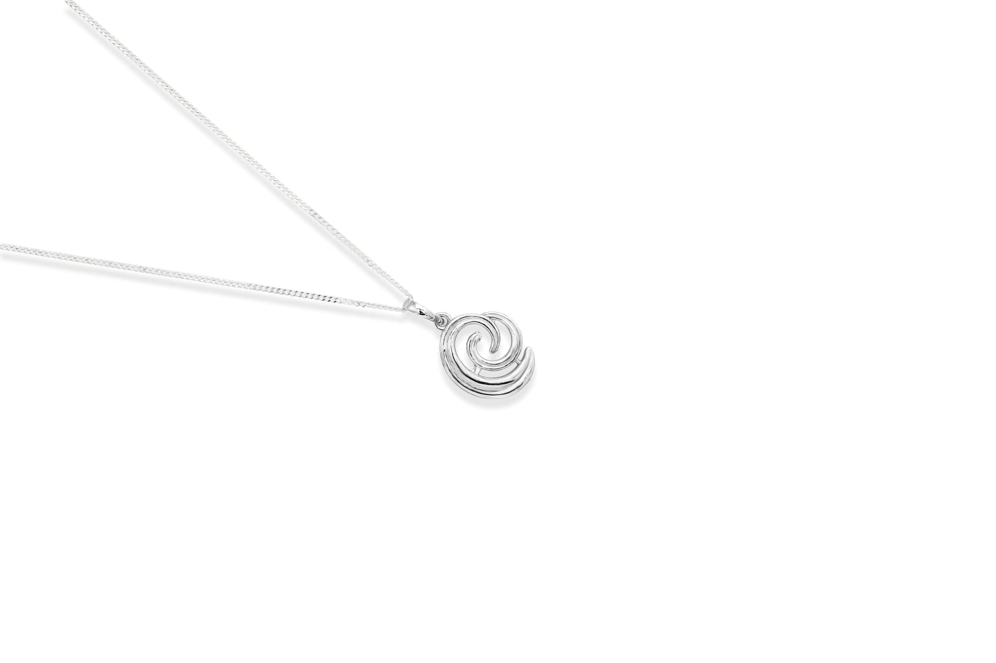 TIDAL SWIRL SILVER PENDANT SET