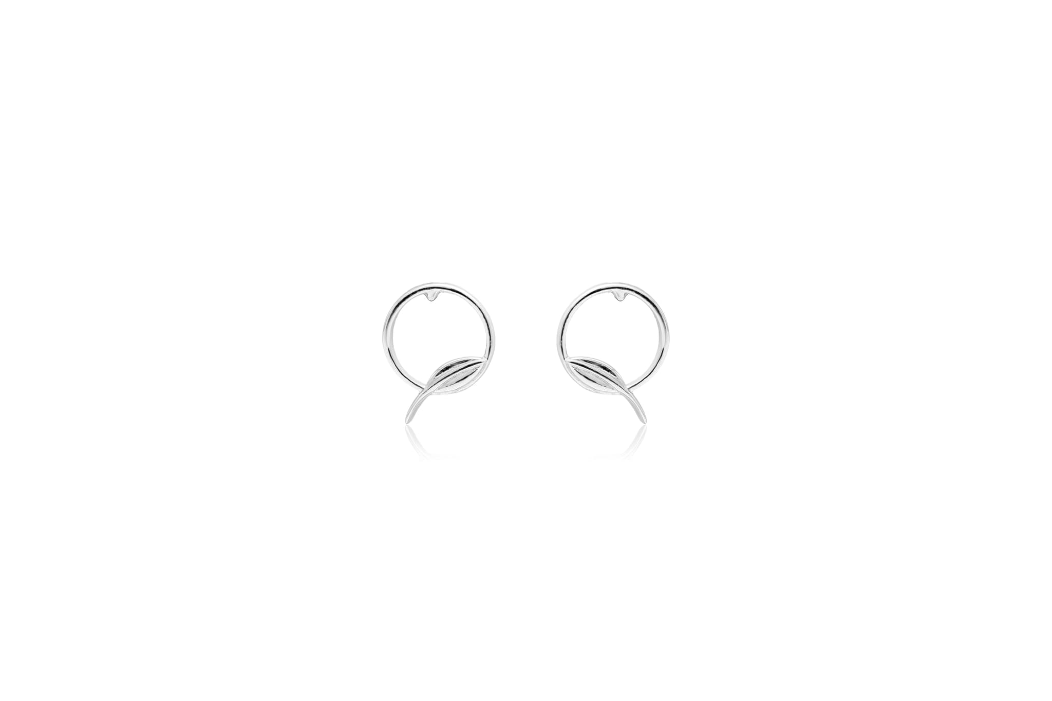 SERENE SILVER LEAF HALO PENDANT SET